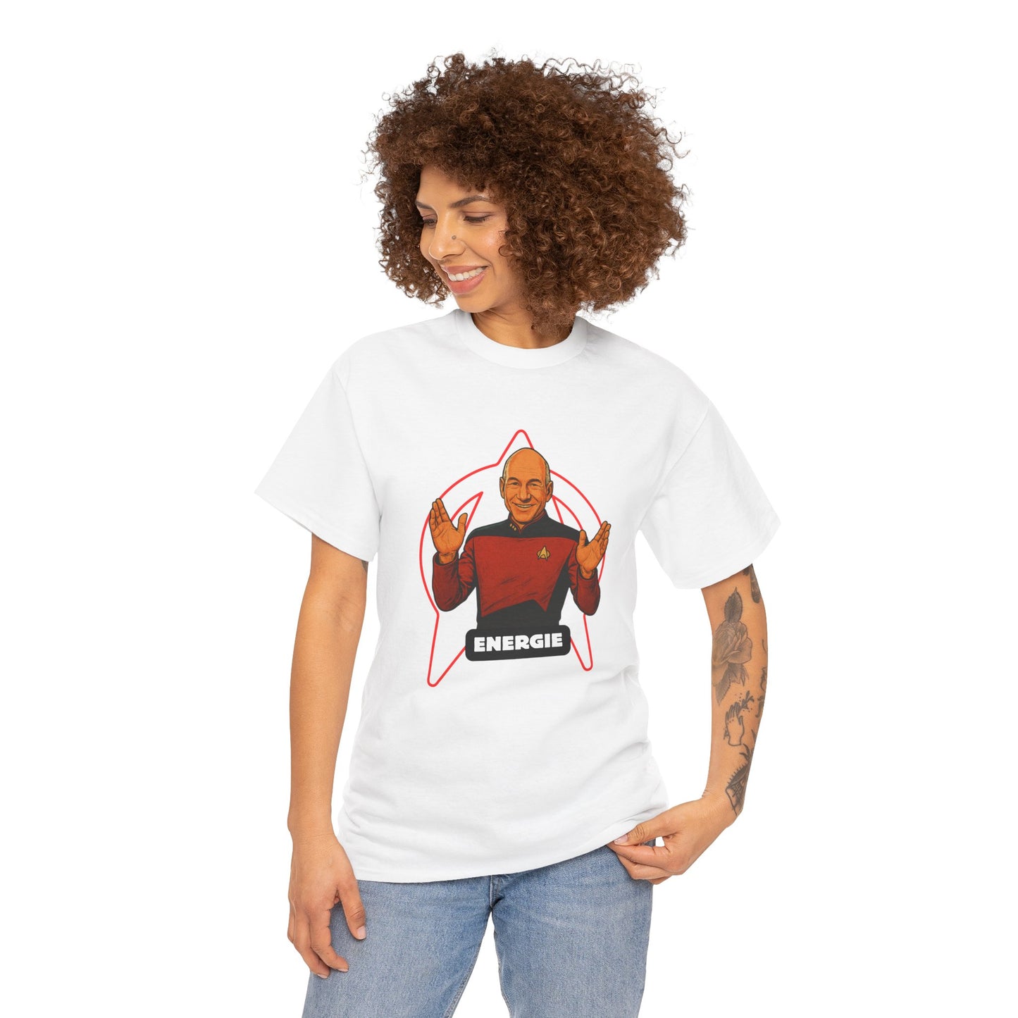 Energie Unisex Heavy Cotton Tee - Perfect for Sci-Fi Fans and Casual Wear