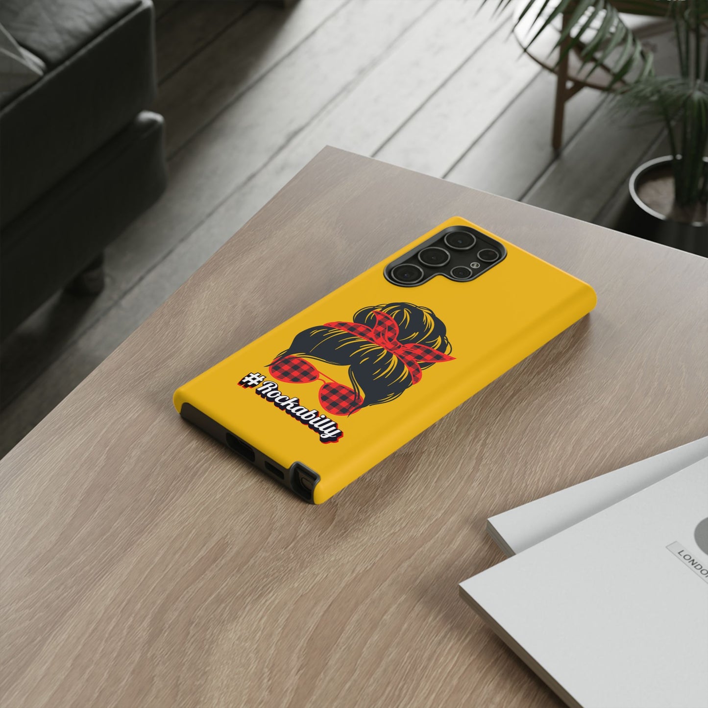 Handyhülle Rockabilly Phone Case, Vintage Scooter Design, Retro Style Cover