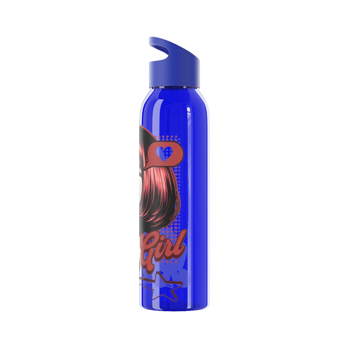 Retro Girl Stainless Steel Water Bottle, Sport Hydration, Wasserflasche