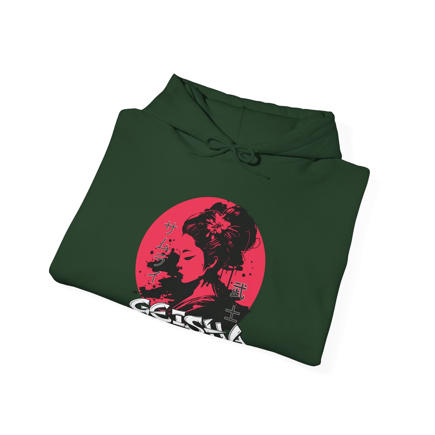 "Geisha Inside"Fleece Hoodie, Cozy