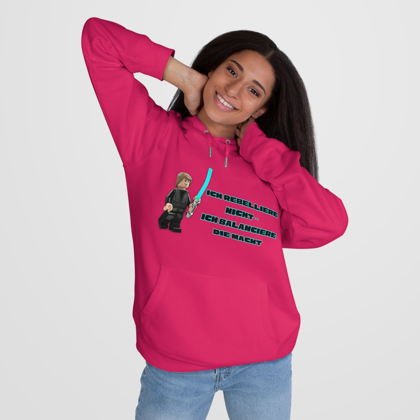 Star Wars Inspired King Hooded Sweatshirt - "I do not rebel - I balance the Force"