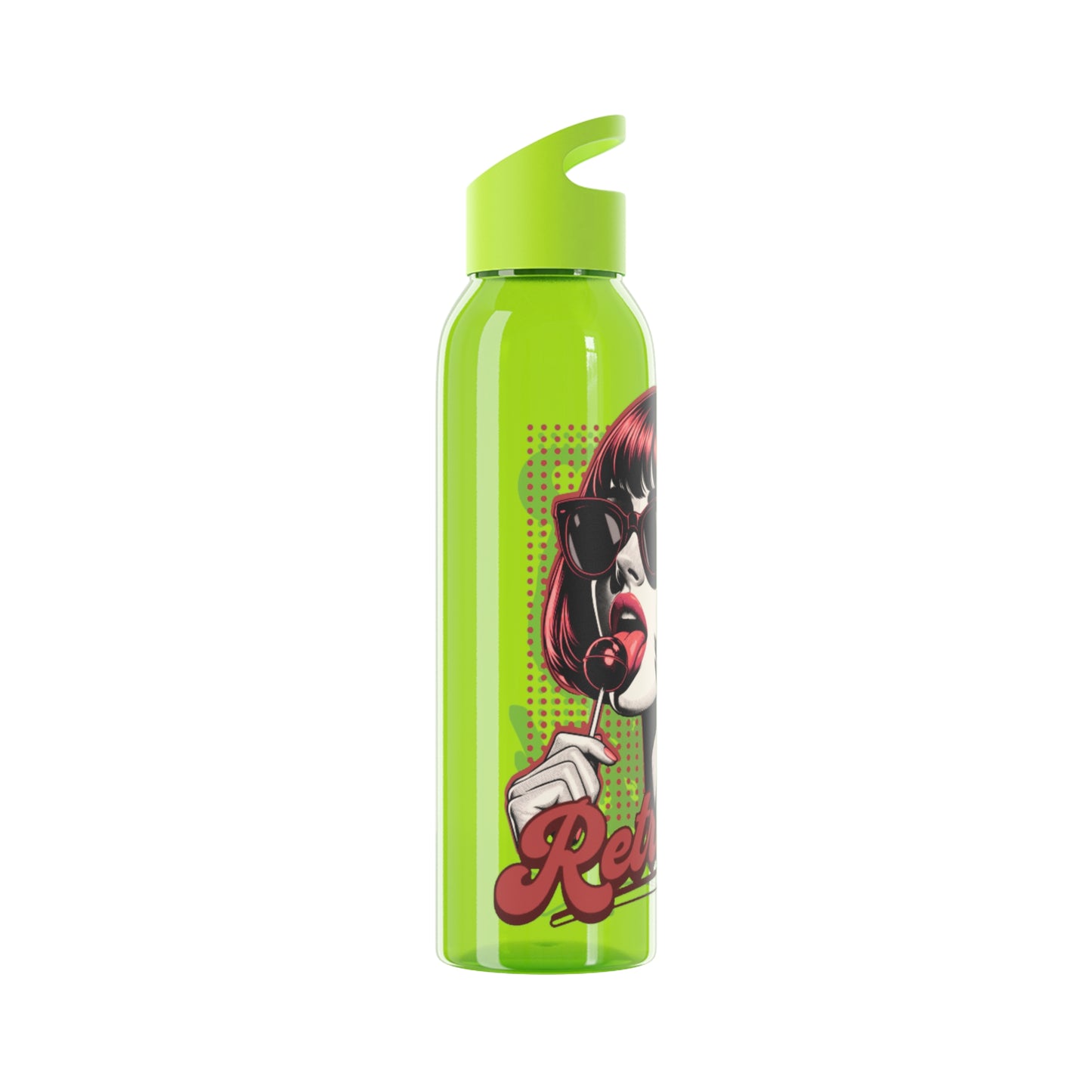 Retro Girl Stainless Steel Water Bottle, Sport Hydration, Wasserflasche