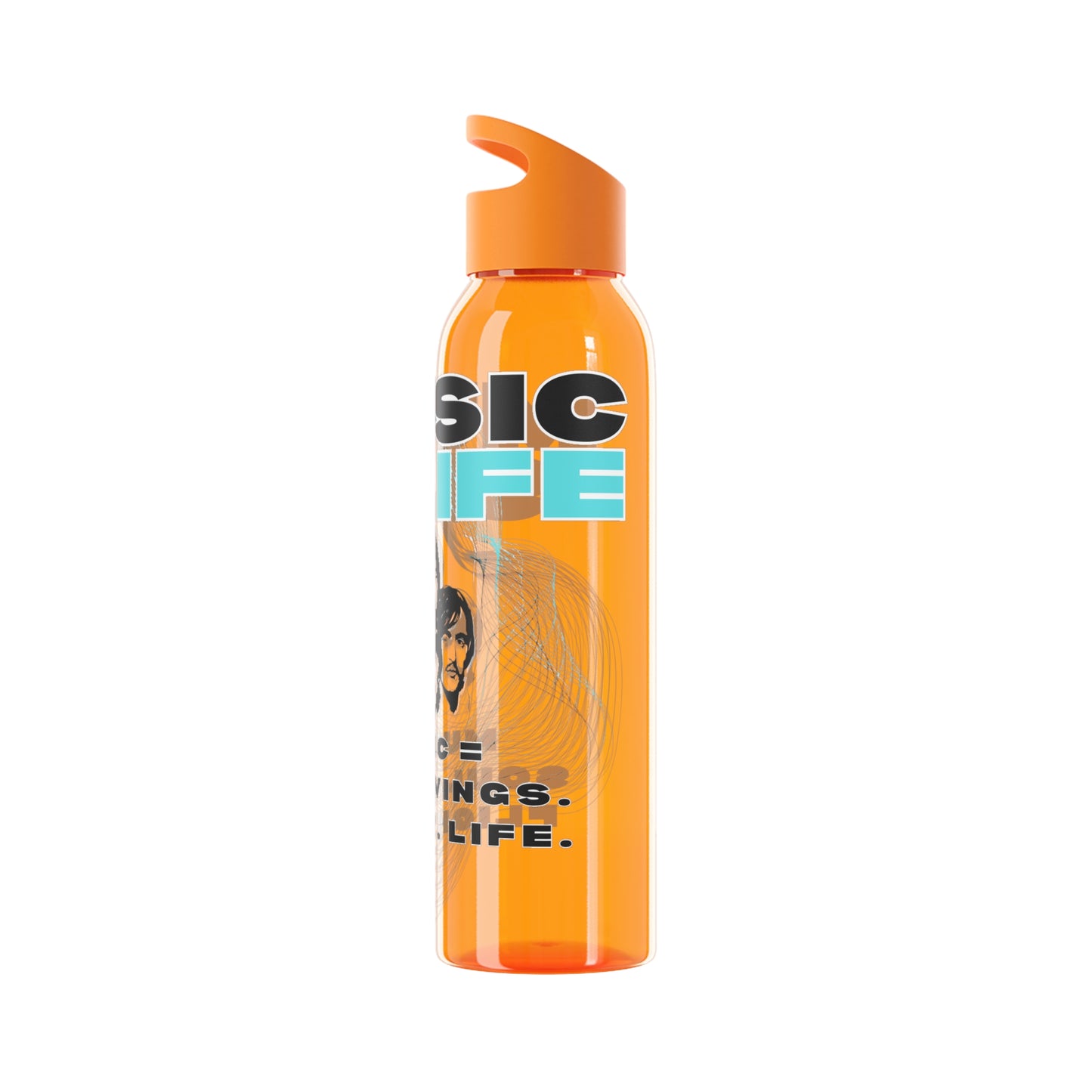 Stylish Music Water Bottle - Wasserflasche - Beatles Style Music is life