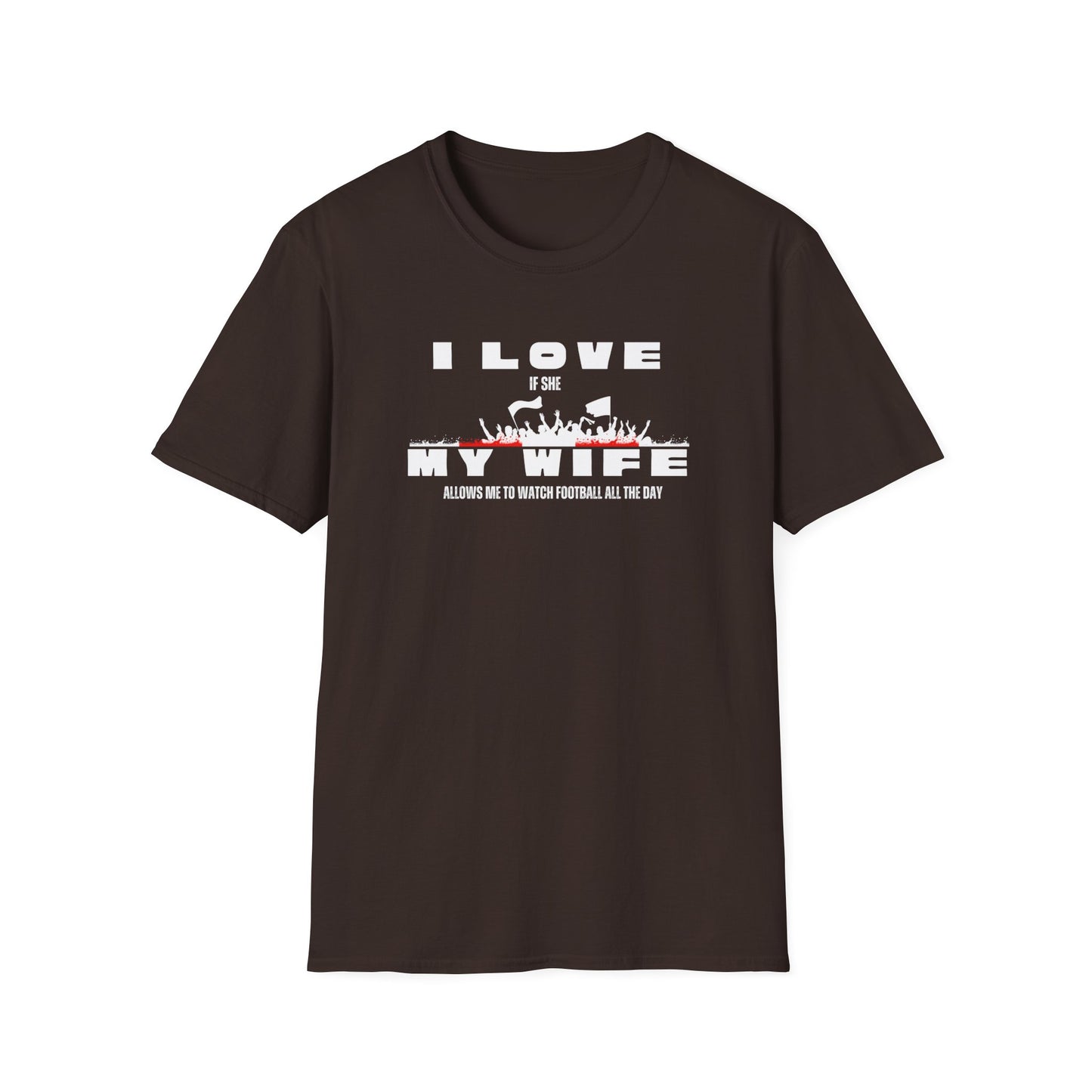 Minimalist Red Graphic Unisex T-Shirt - I love my wife