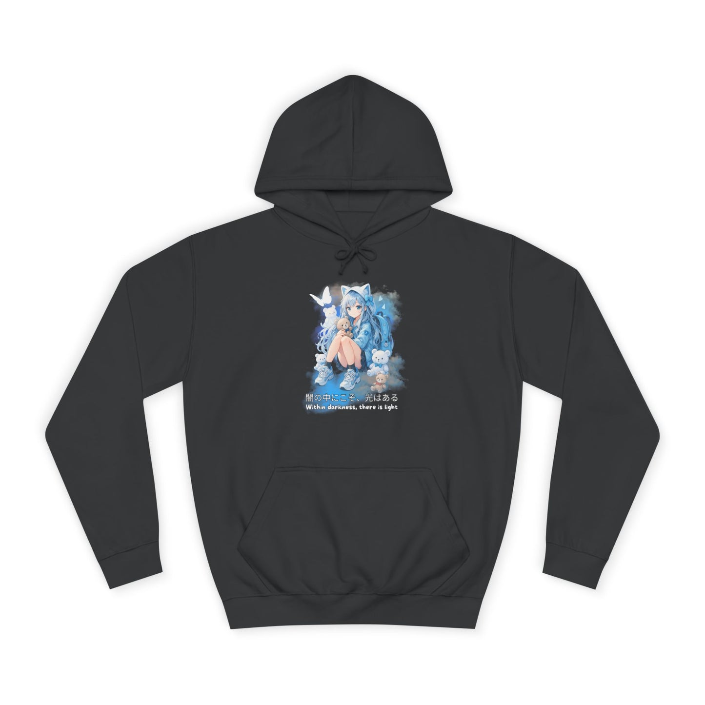 Hoodie, Anime Sweatshirt "Within darkness there is a light"
