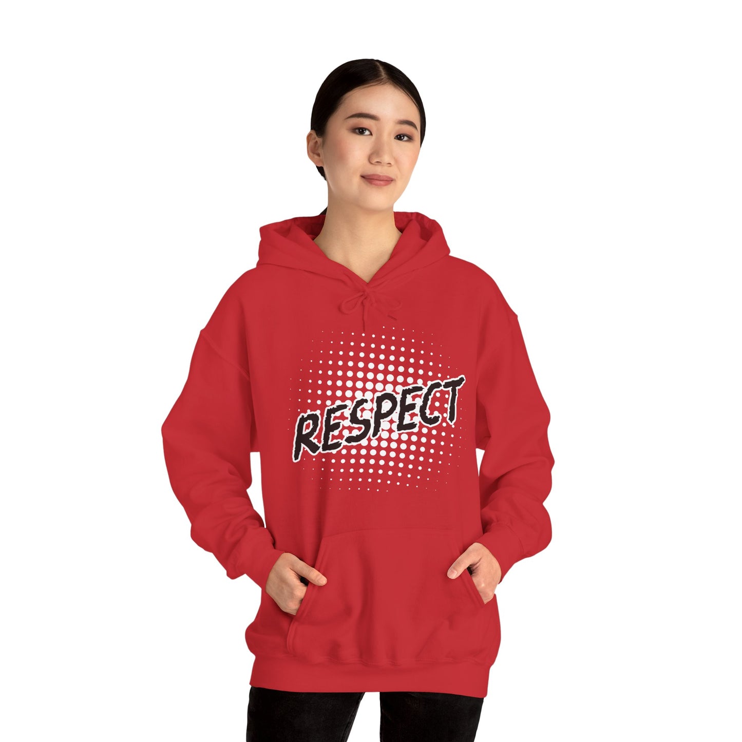 Respect Unisex Hooded Sweatshirt, Streetwear Hoodie