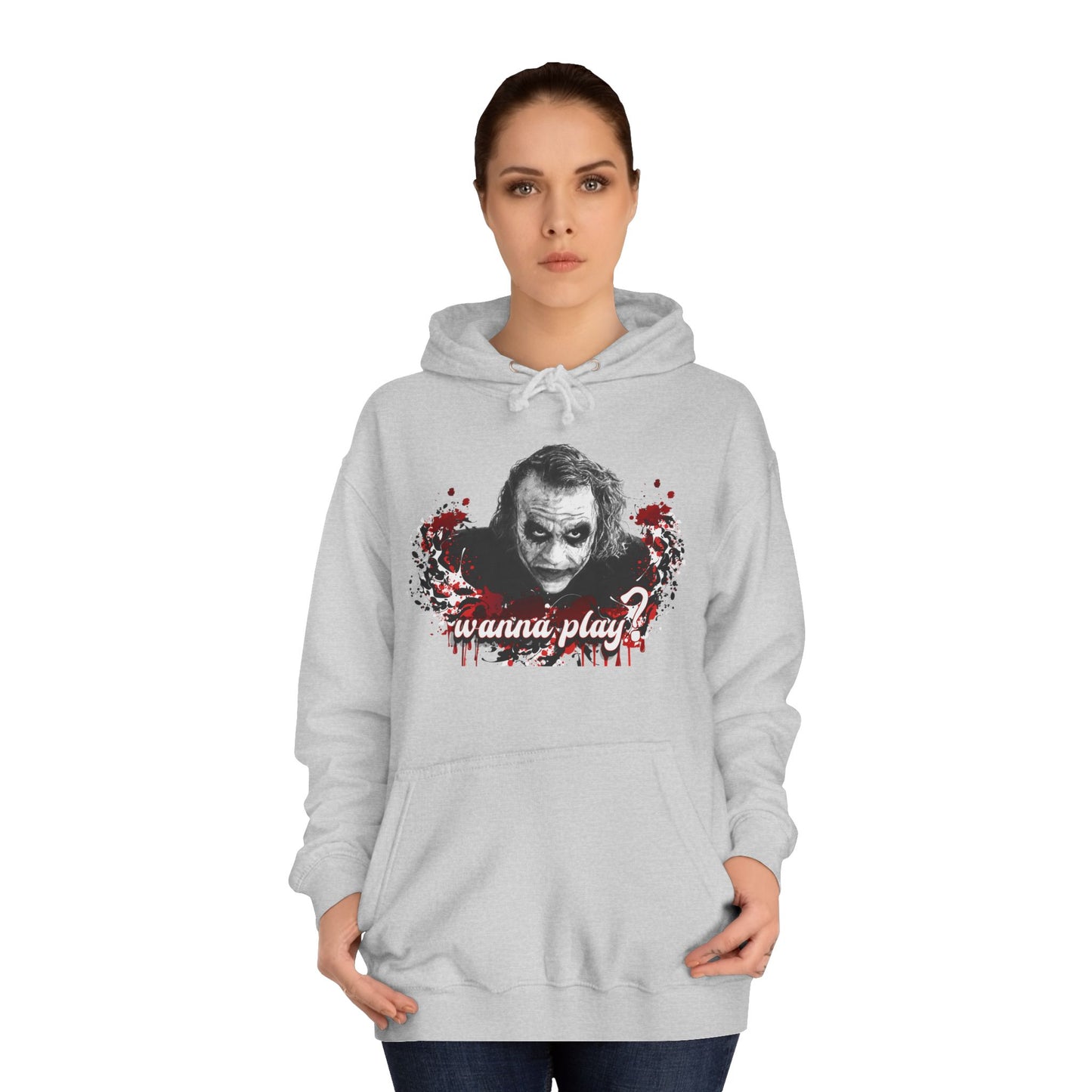 Joker "wanna play" college hoodie