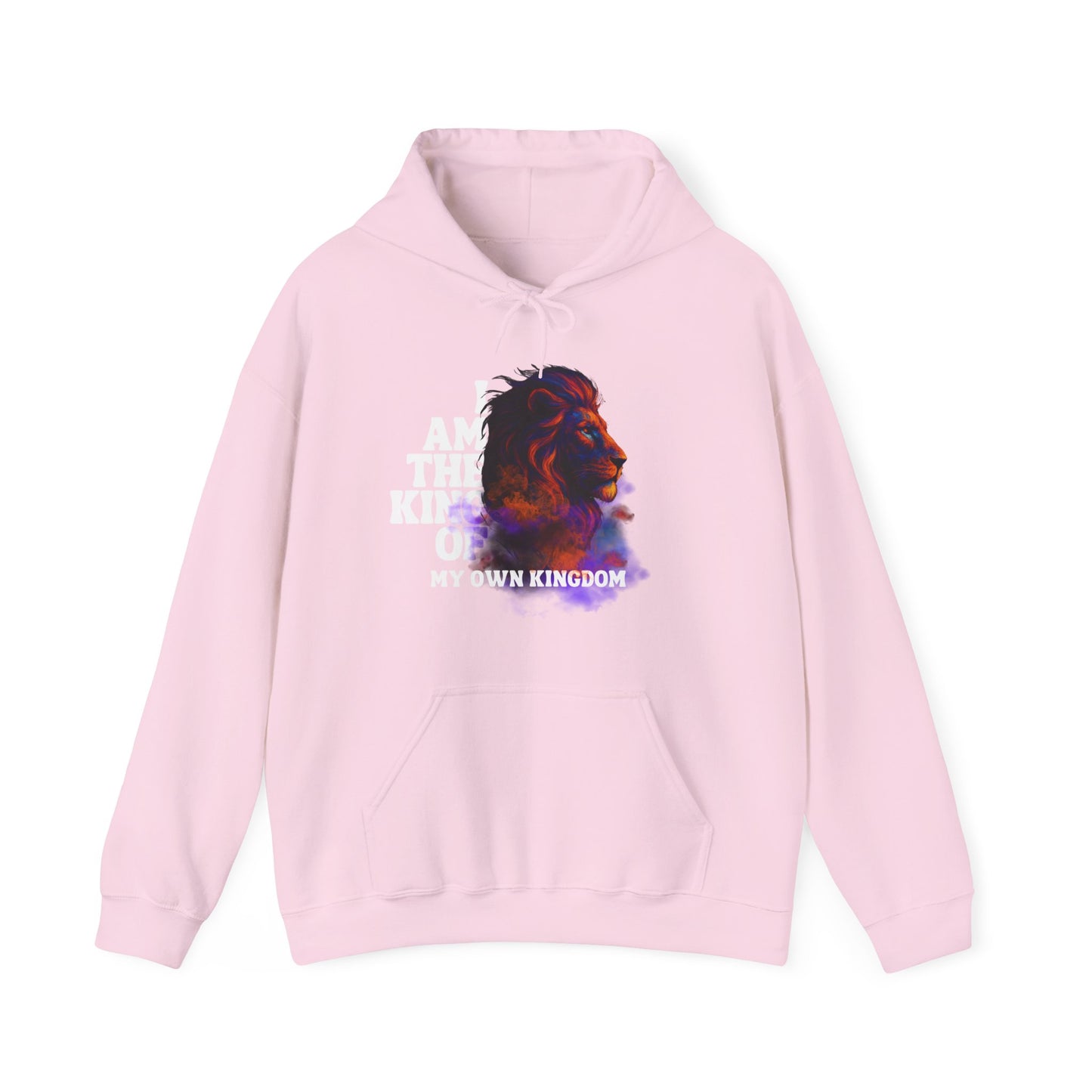 Inspirational Lion Hoodie "i am the king of my kingdom"