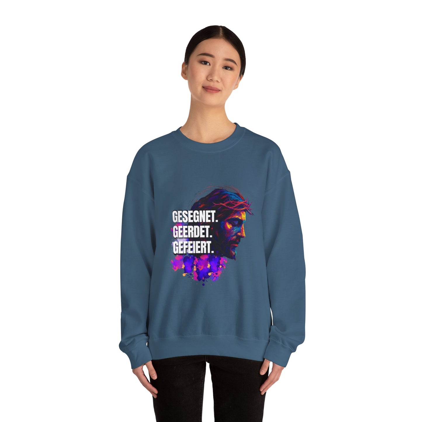 Sweatshirt Jesus- BLESSED - GROUNDED - CELEBRATED