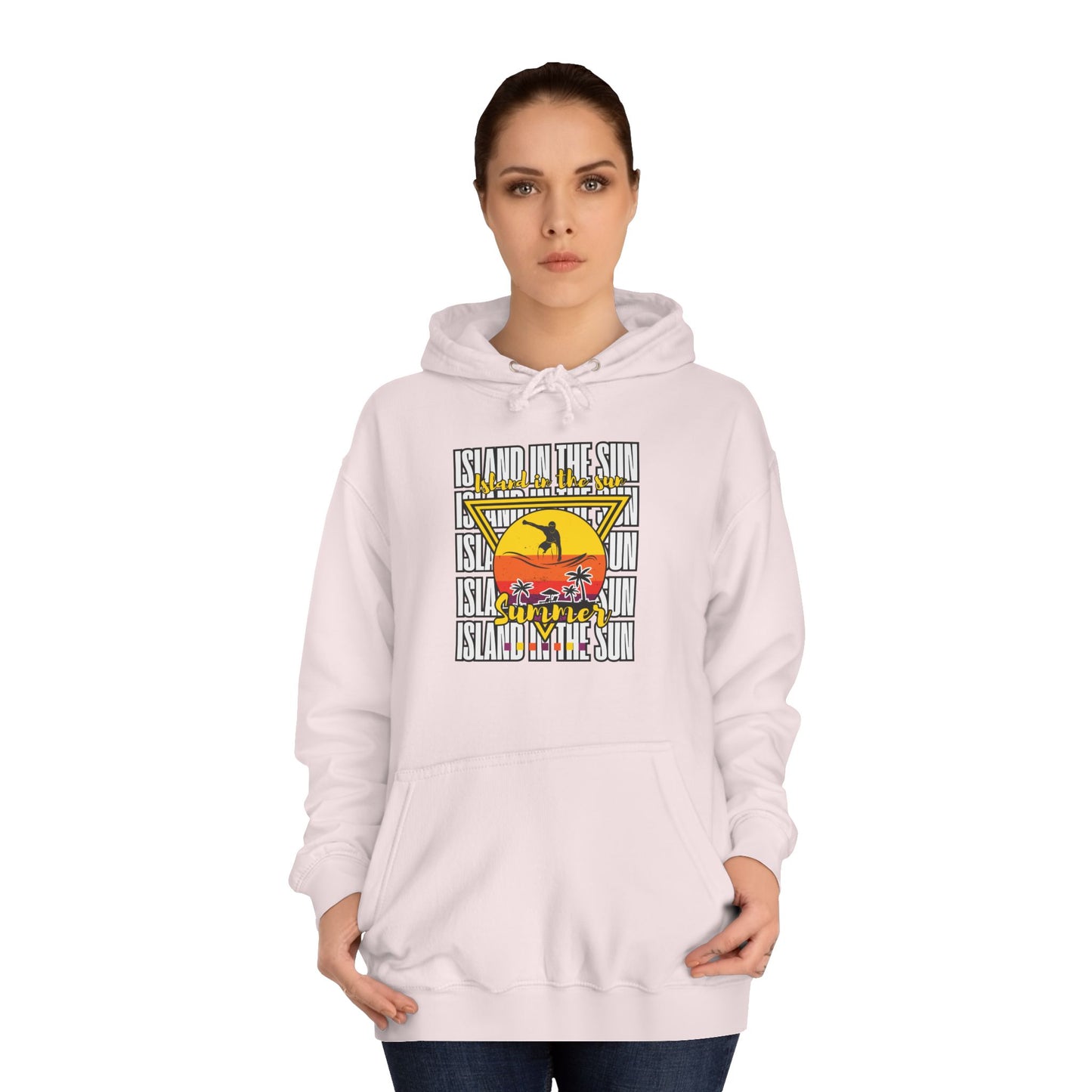 Vibrant College Spirit Hoodie, Unisex College Hoodie