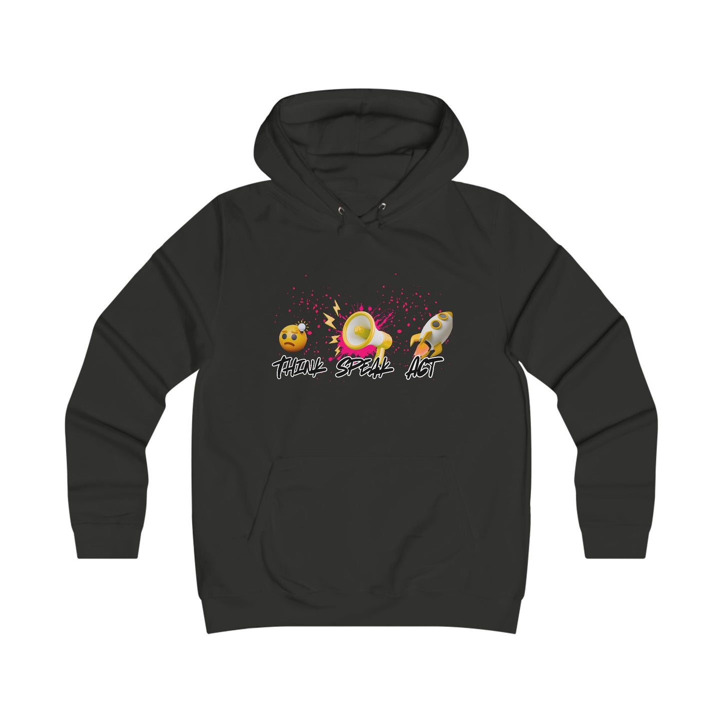 Think Speak Act Hoodie for Trendy Girls, Casualwear