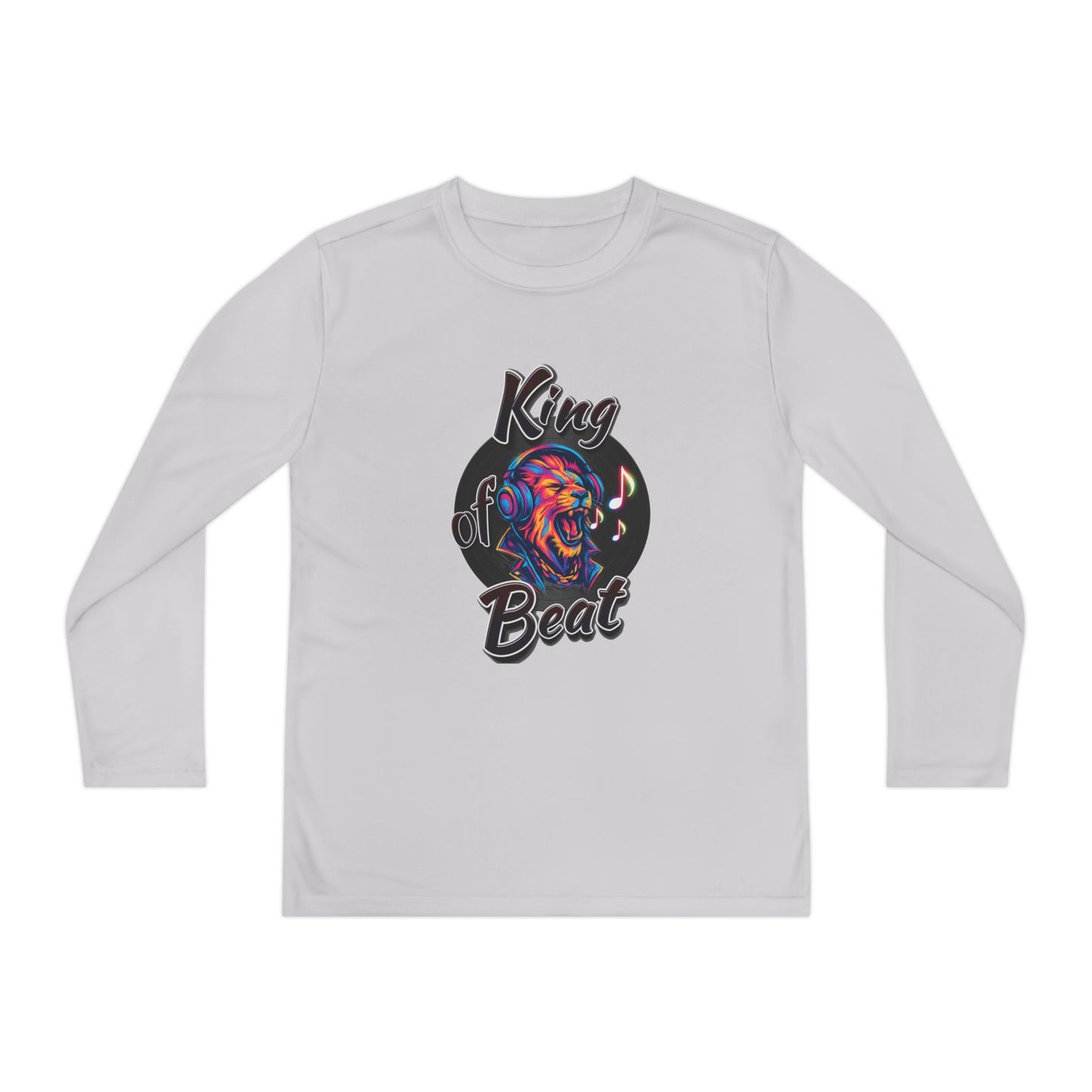 King of Beat Youth Long Sleeve Tee - Perfect for Young Musicians!