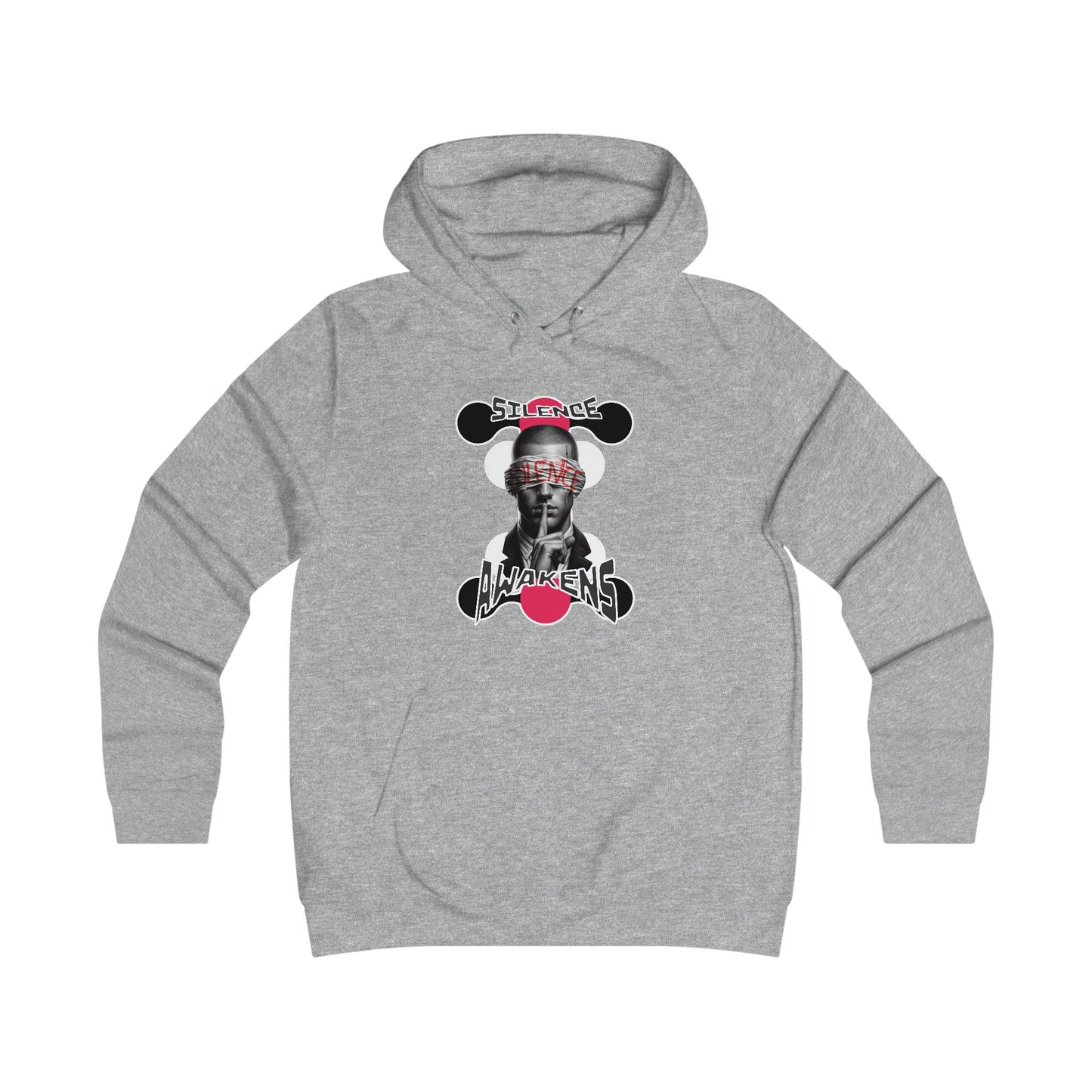Girlie College Hoodie "silence awakens"