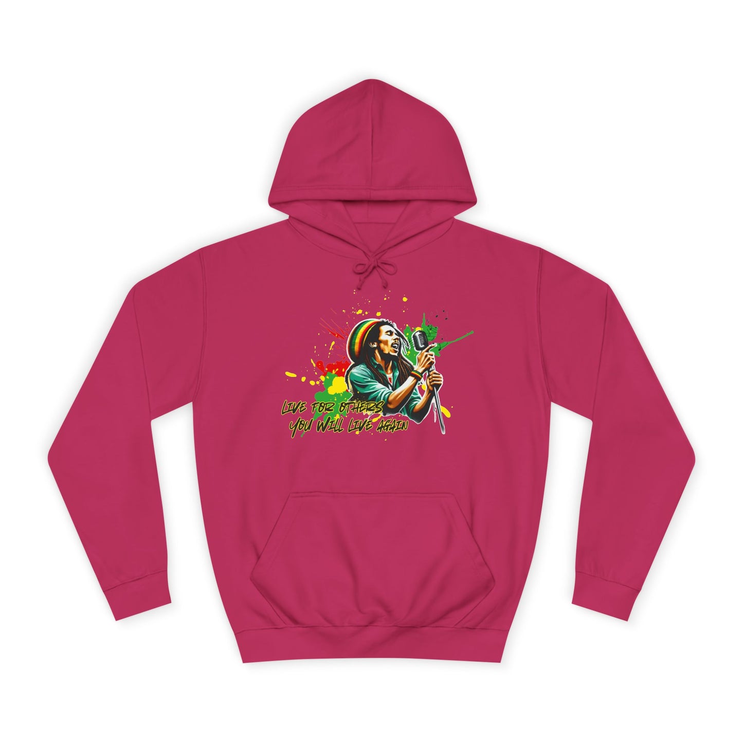 Live for others B o b M a r l e y Hoodie