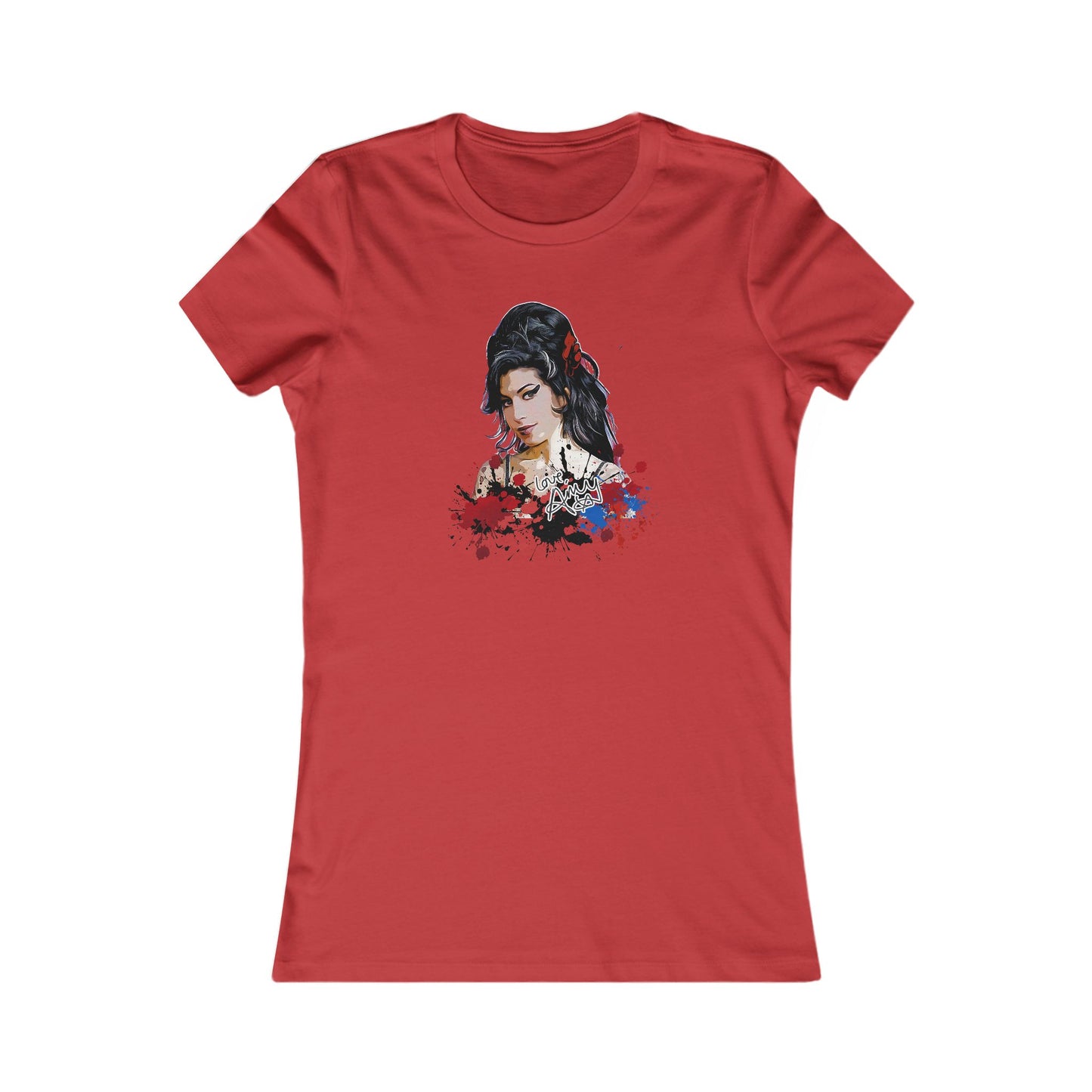 Amy Winehouse Bold Floral Art Women's Shirt
