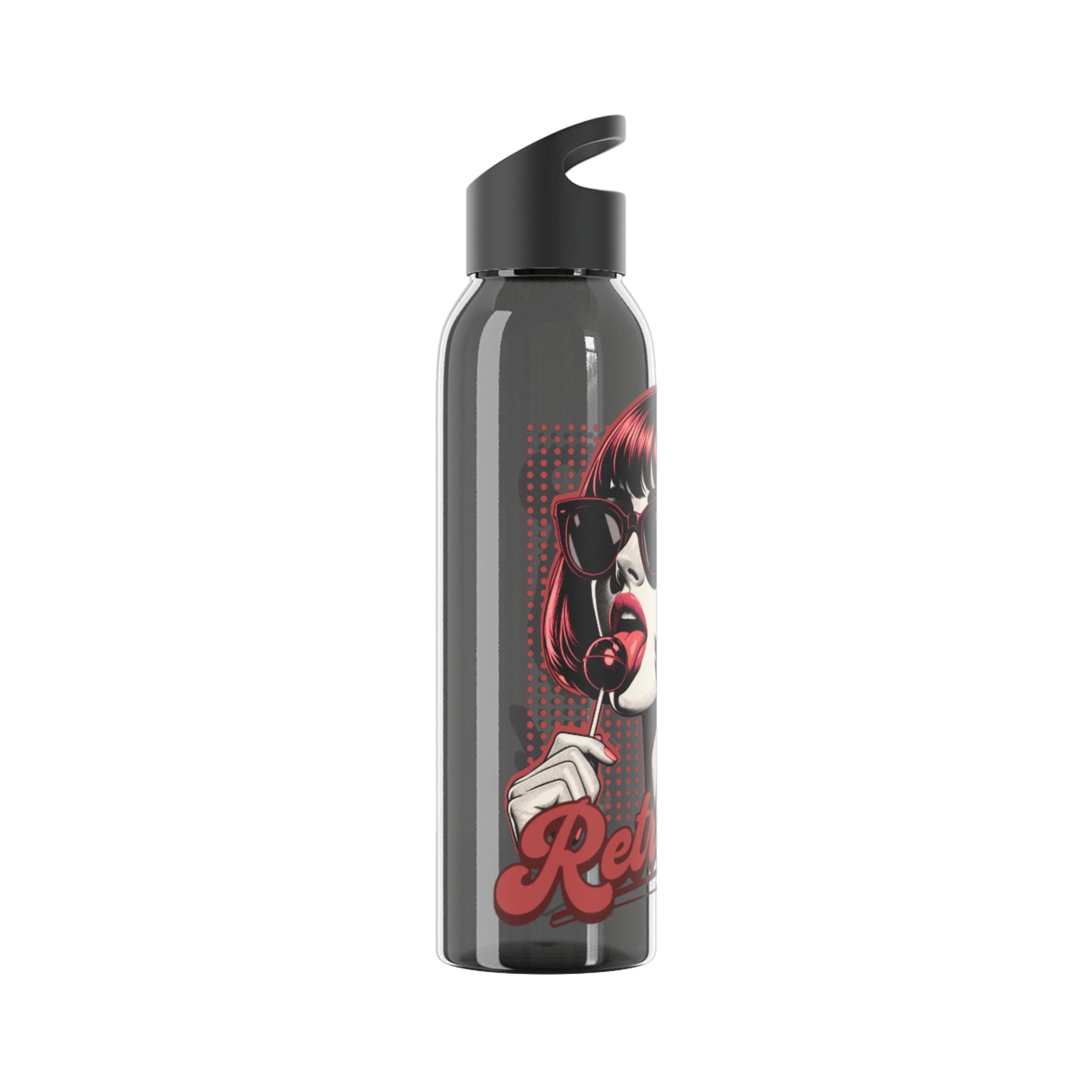 Retro Girl Stainless Steel Water Bottle, Sport Hydration, Wasserflasche