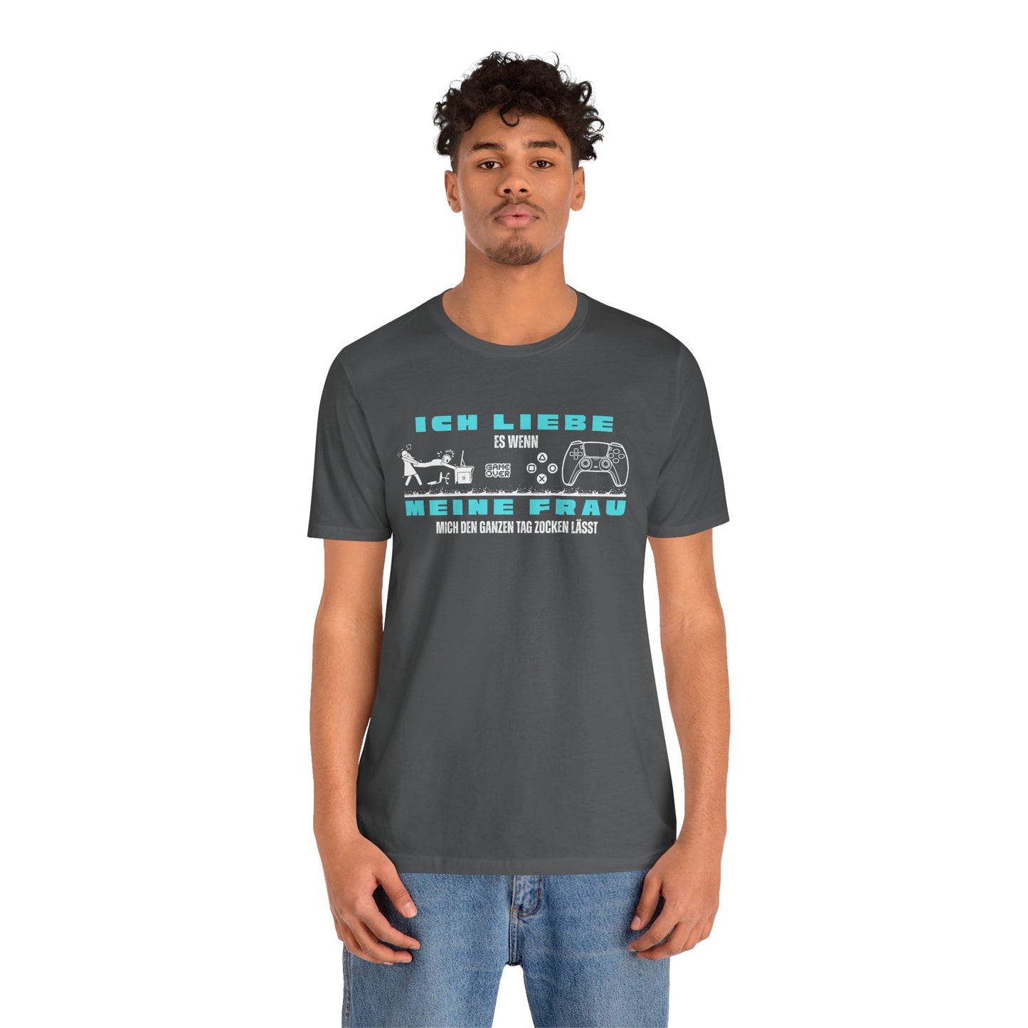 Ich Liebe Meine Frau T-Shirt - Unisex Jersey Tee for Gamers