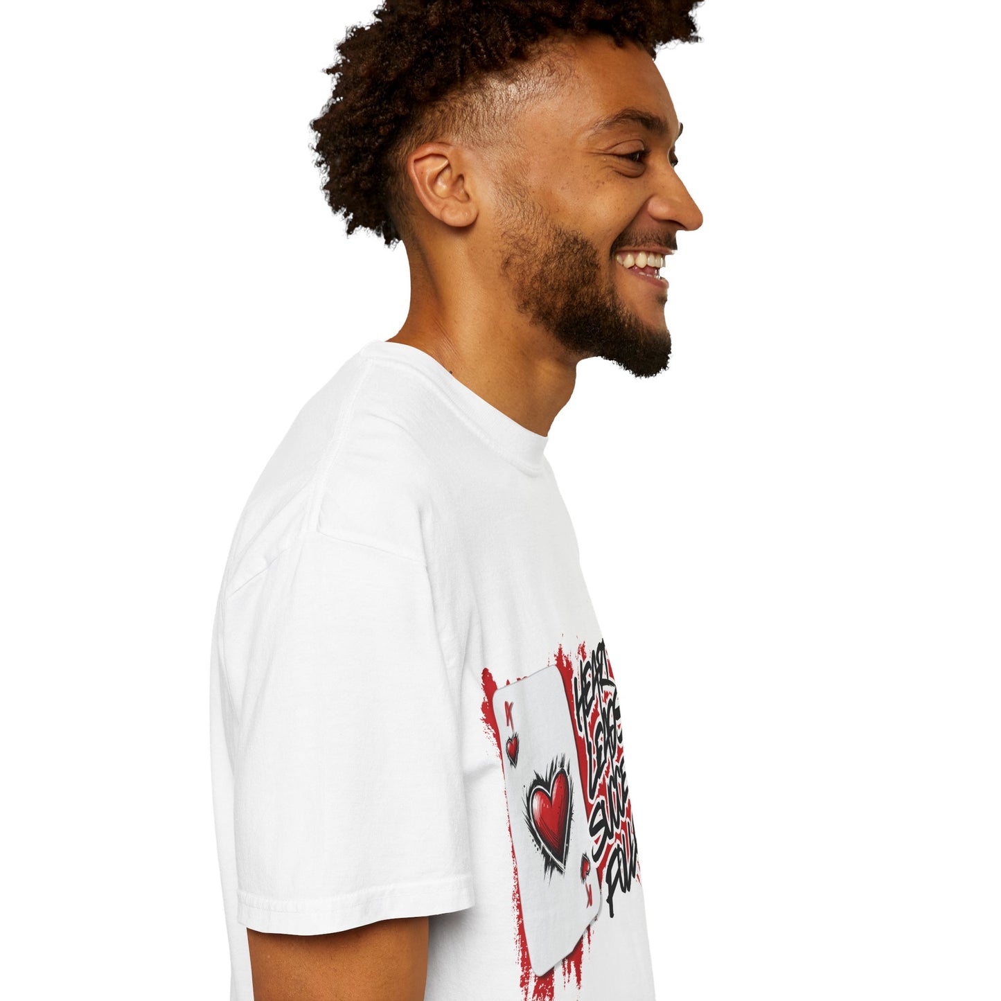 Heart Leads Success Unisex Heavy Cotton Tee | Graphic Tee | Casual Wear | Gift for Gamers | Inspirational Fashion | Streetwear