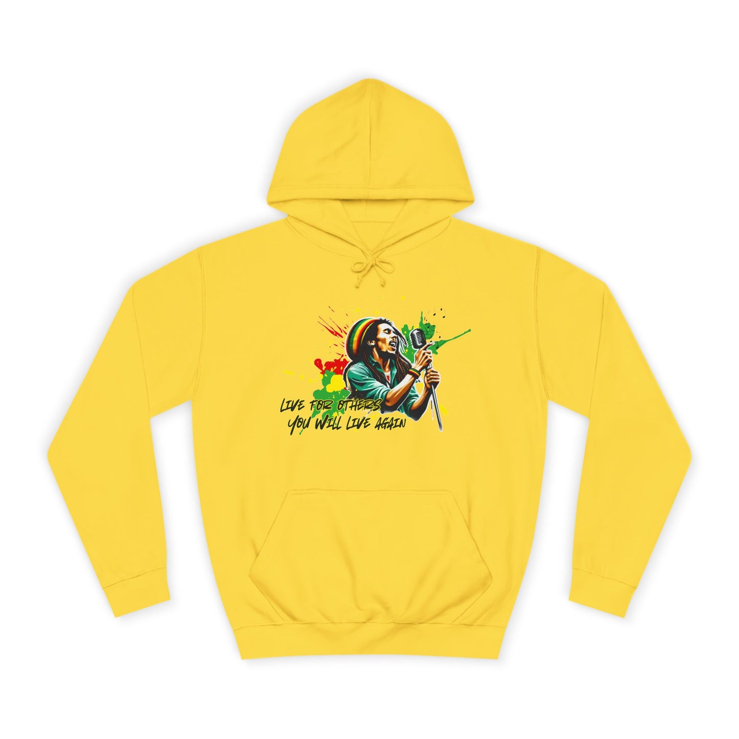 Live for others B o b M a r l e y Hoodie