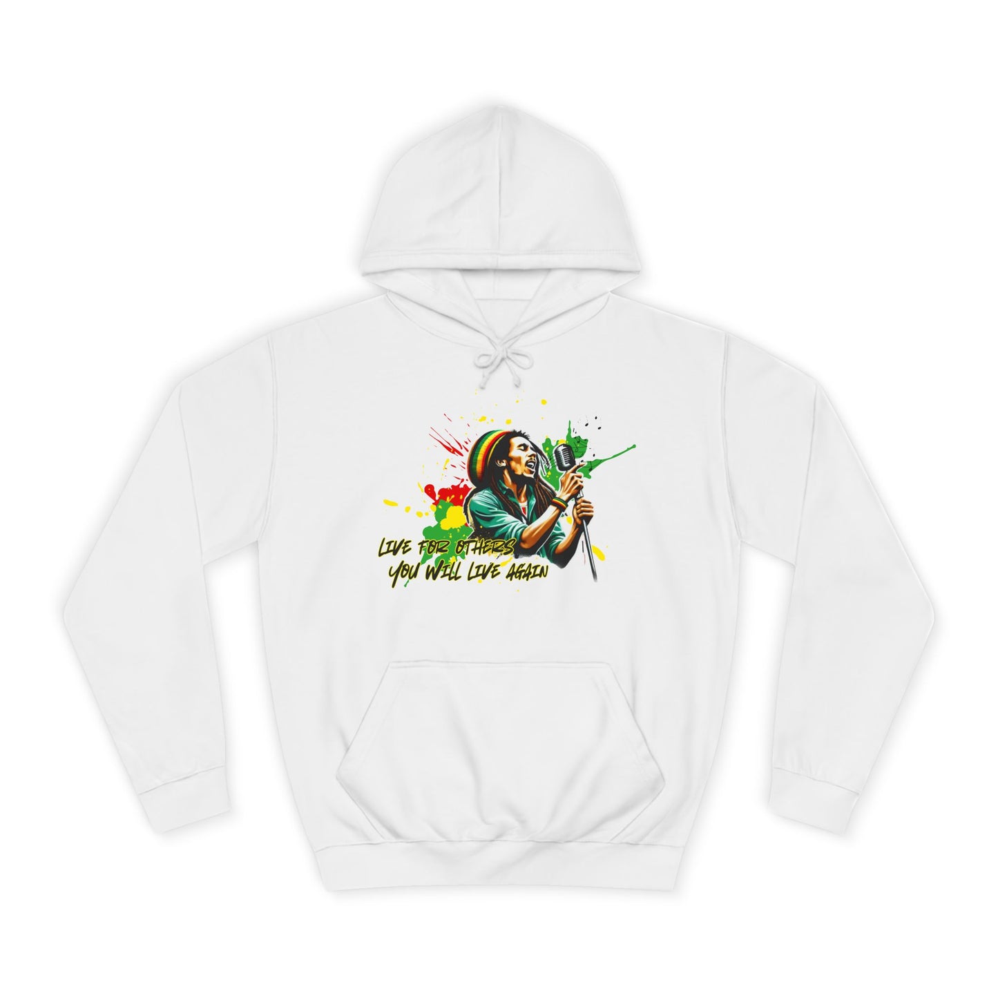 Live for others B o b M a r l e y Hoodie
