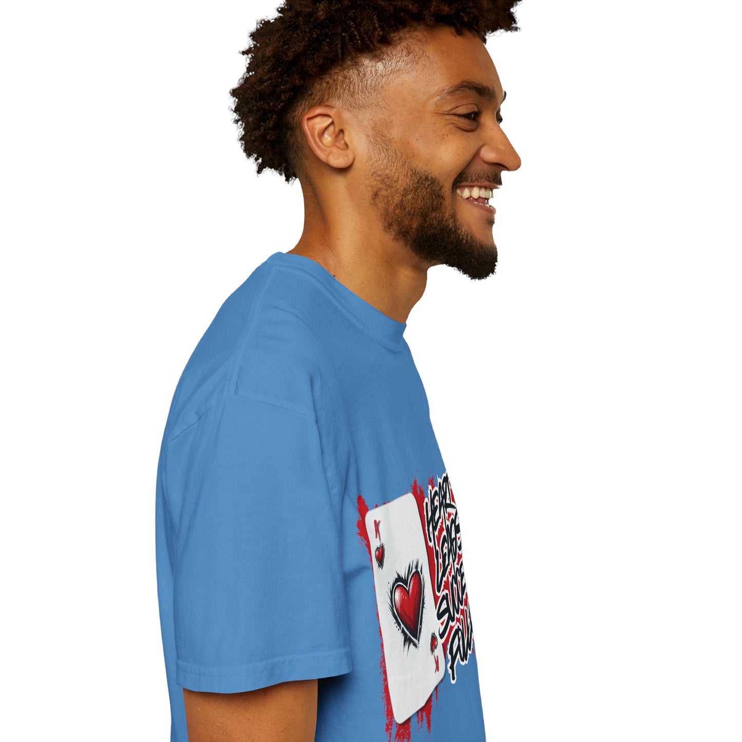 Heart Leads Success Unisex Heavy Cotton Tee | Graphic Tee | Casual Wear | Gift for Gamers | Inspirational Fashion | Streetwear
