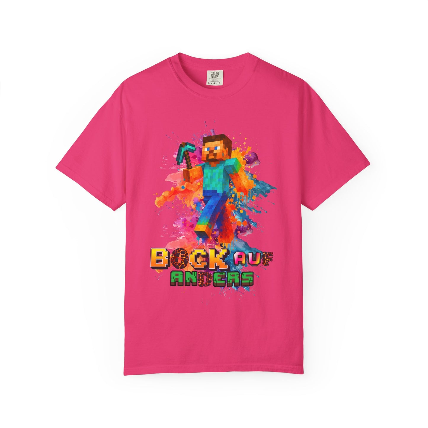 Colorful Gamer T-Shirt - Back to Different Minecraft Design