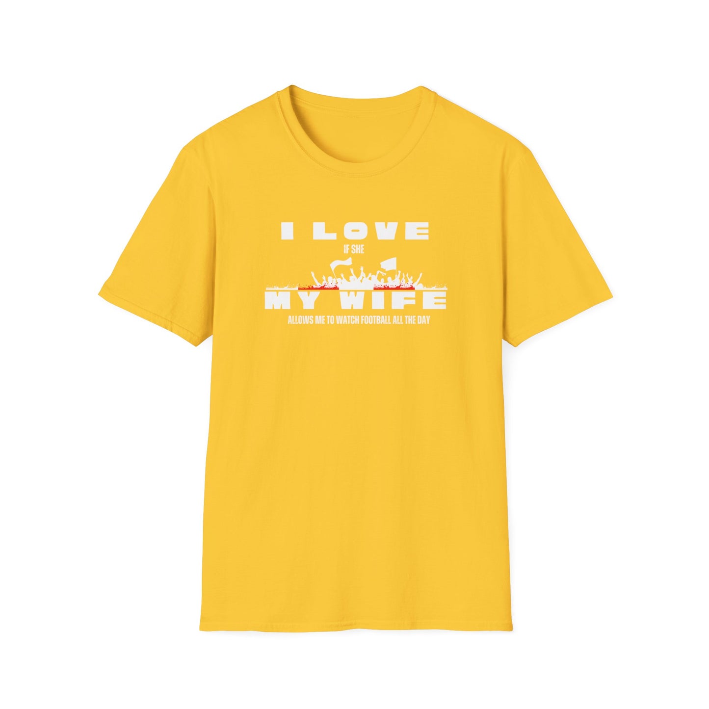 Minimalist Red Graphic Unisex T-Shirt - I love my wife