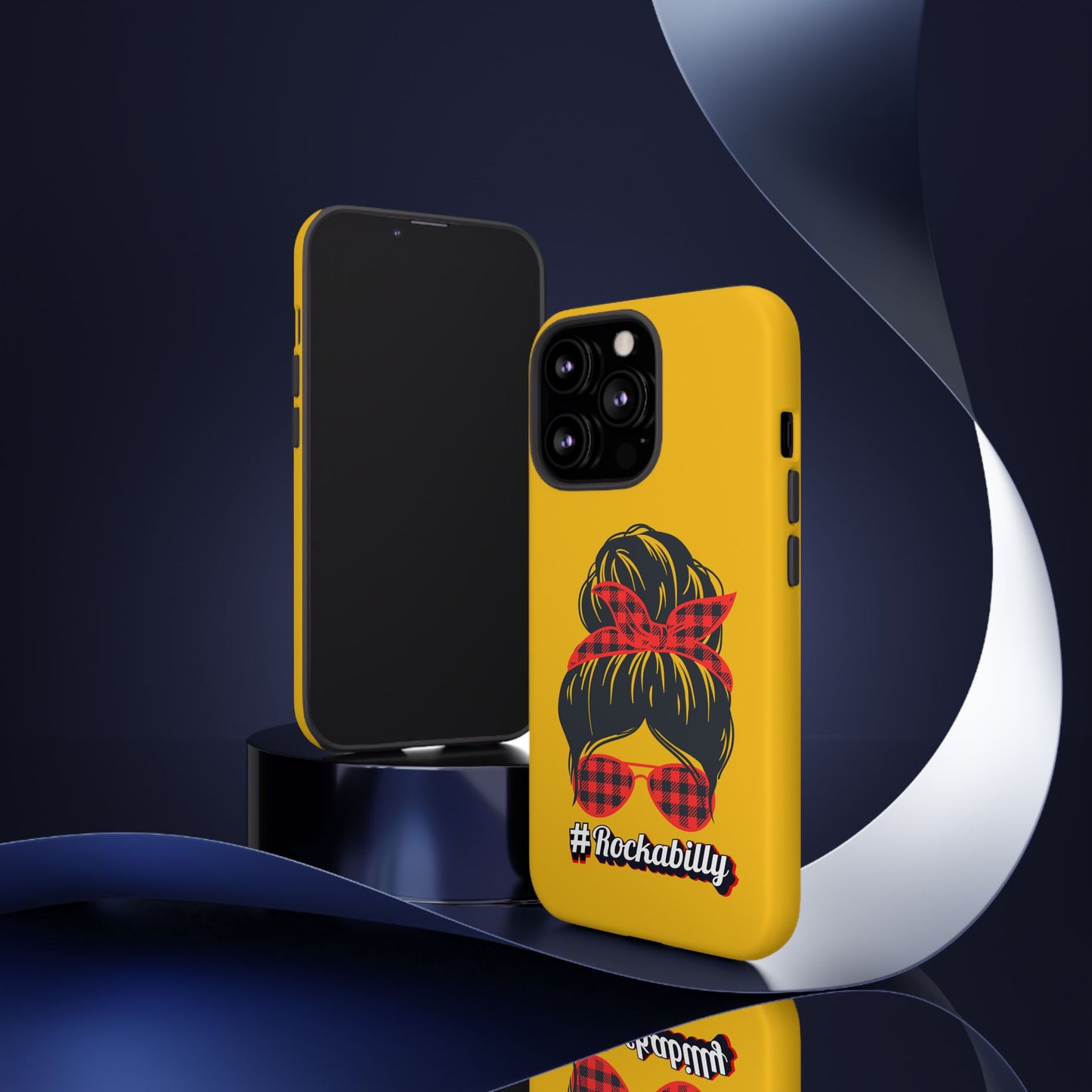 Handyhülle Rockabilly Phone Case, Vintage Scooter Design, Retro Style Cover