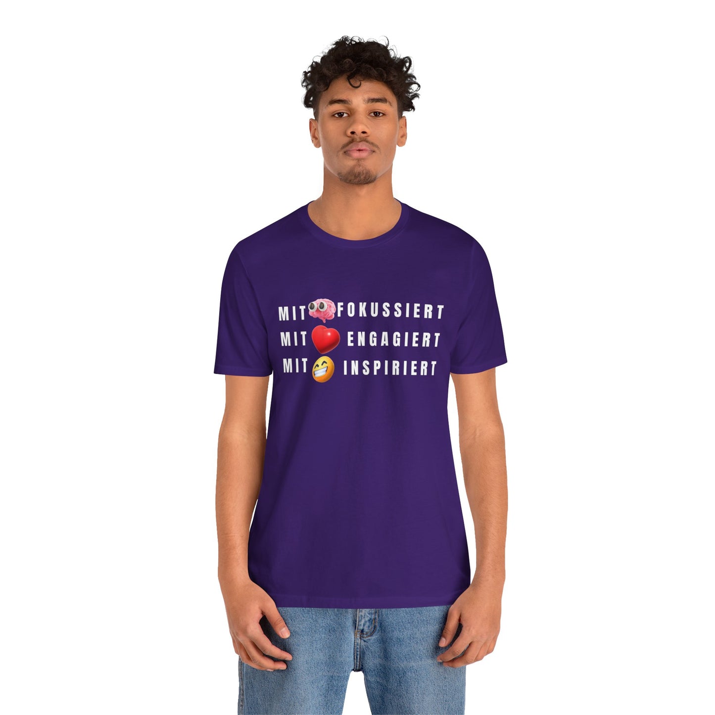 Inspirational Emoji T-Shirt Herz - Hirn - Humor - Heart - Mind - Humor