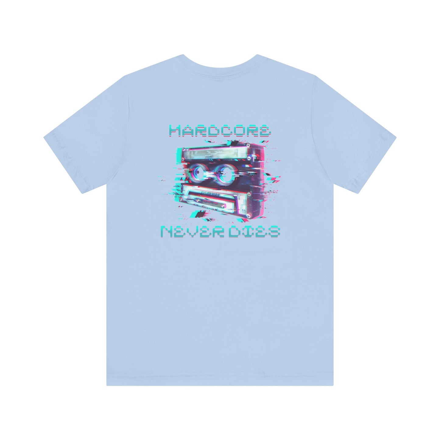 Techno - Hardcore Never Dies - Retro Graphic Tee, 90s Aesthetic Shirt unisex
