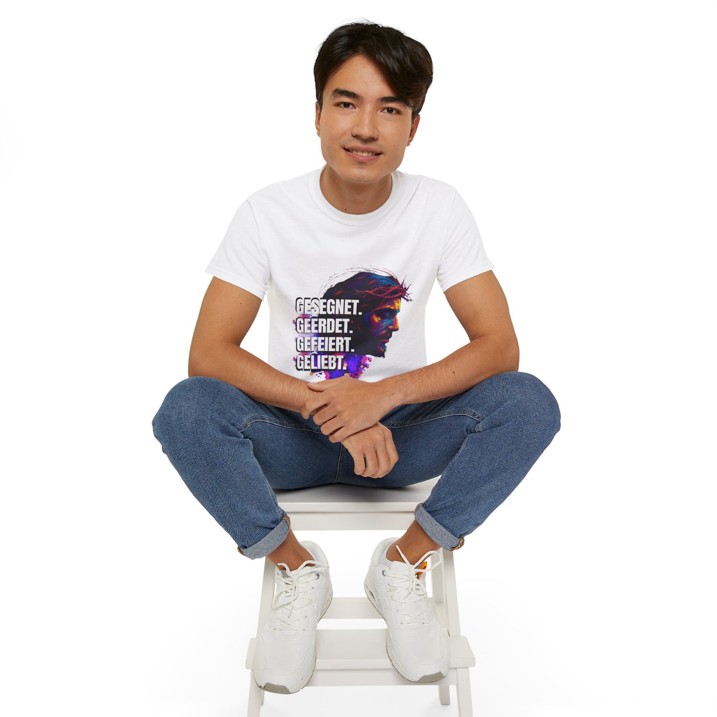 Gesegnet. Geerdet. Gefeiert. Geliebt - Jesus Shirt