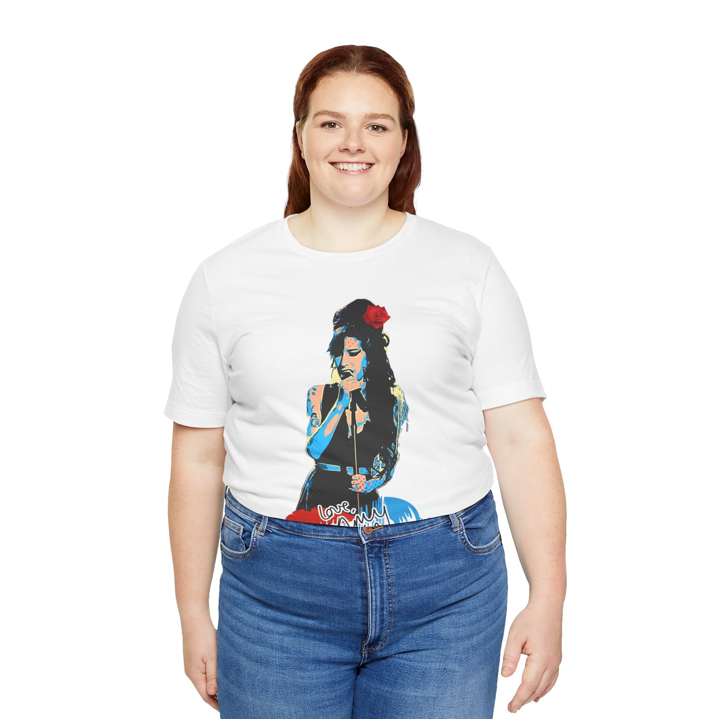 Amy Vintage-Inspired Music Lover's e T-Shirt