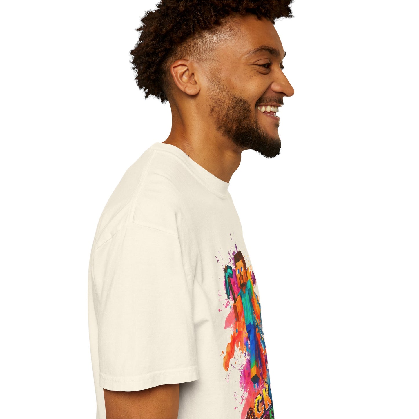 Colorful Gamer T-Shirt - Back to Different Minecraft Design