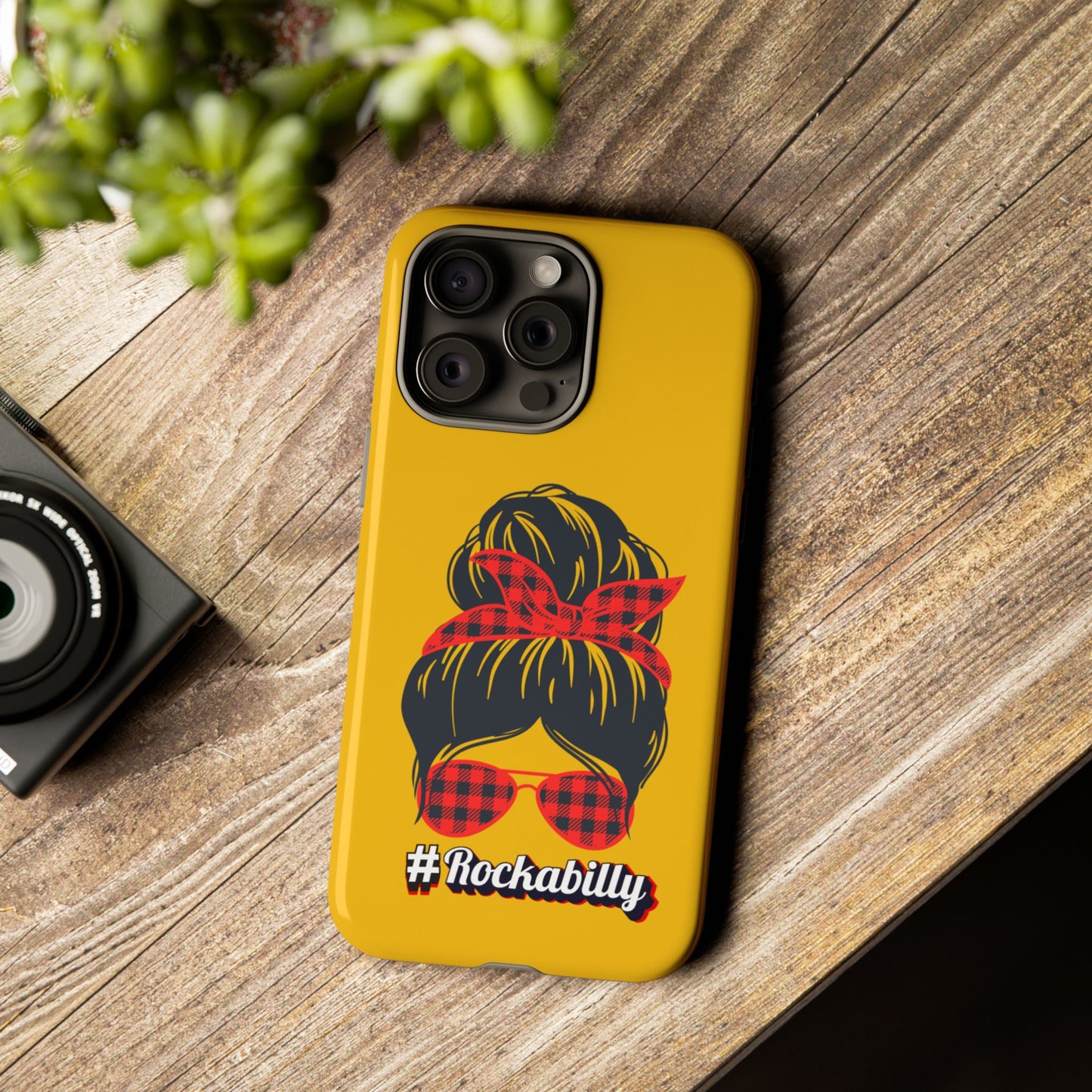 Handyhülle Rockabilly Phone Case, Vintage Scooter Design, Retro Style Cover