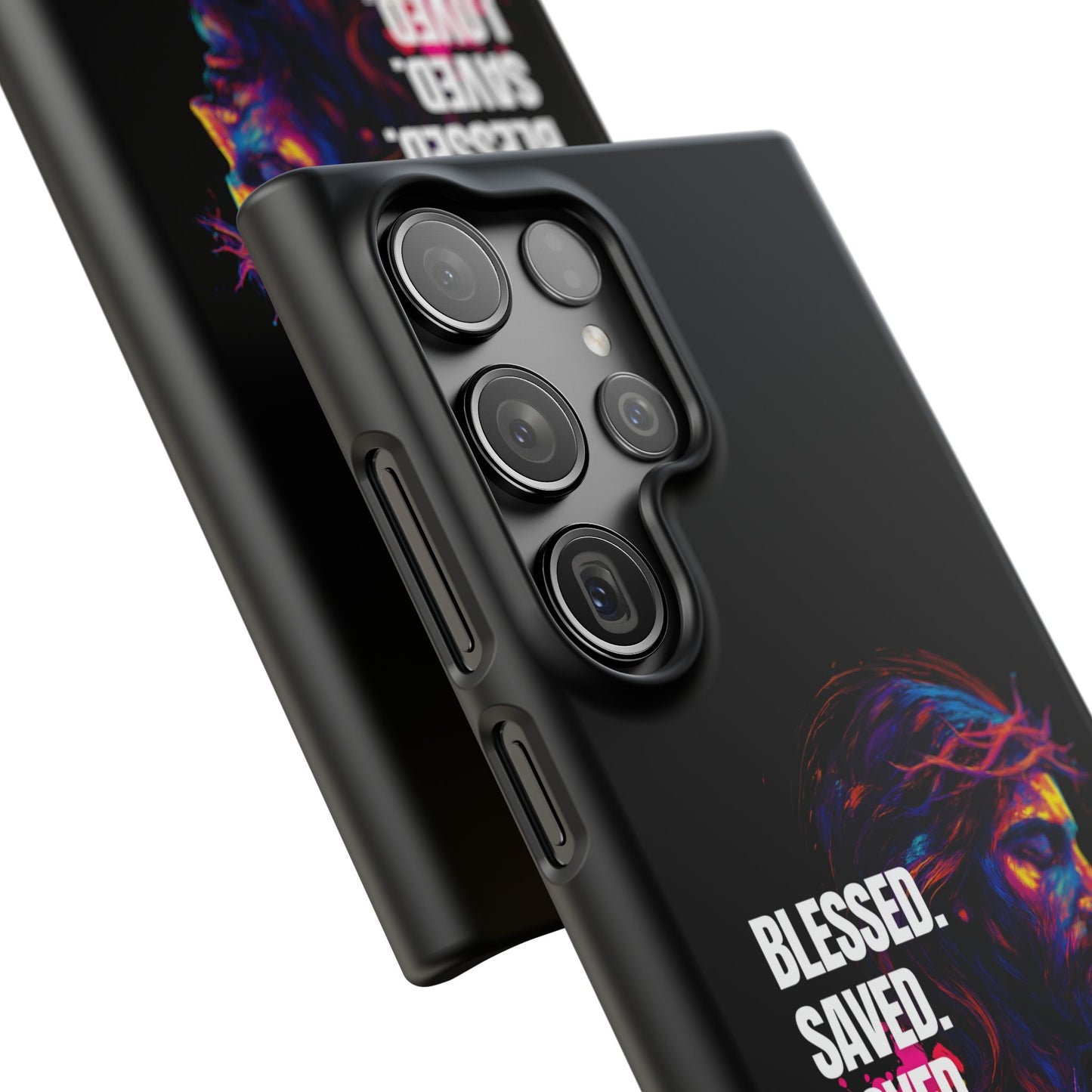 Blessed Saved Loved - Snap Case Handyhülle - Jesus