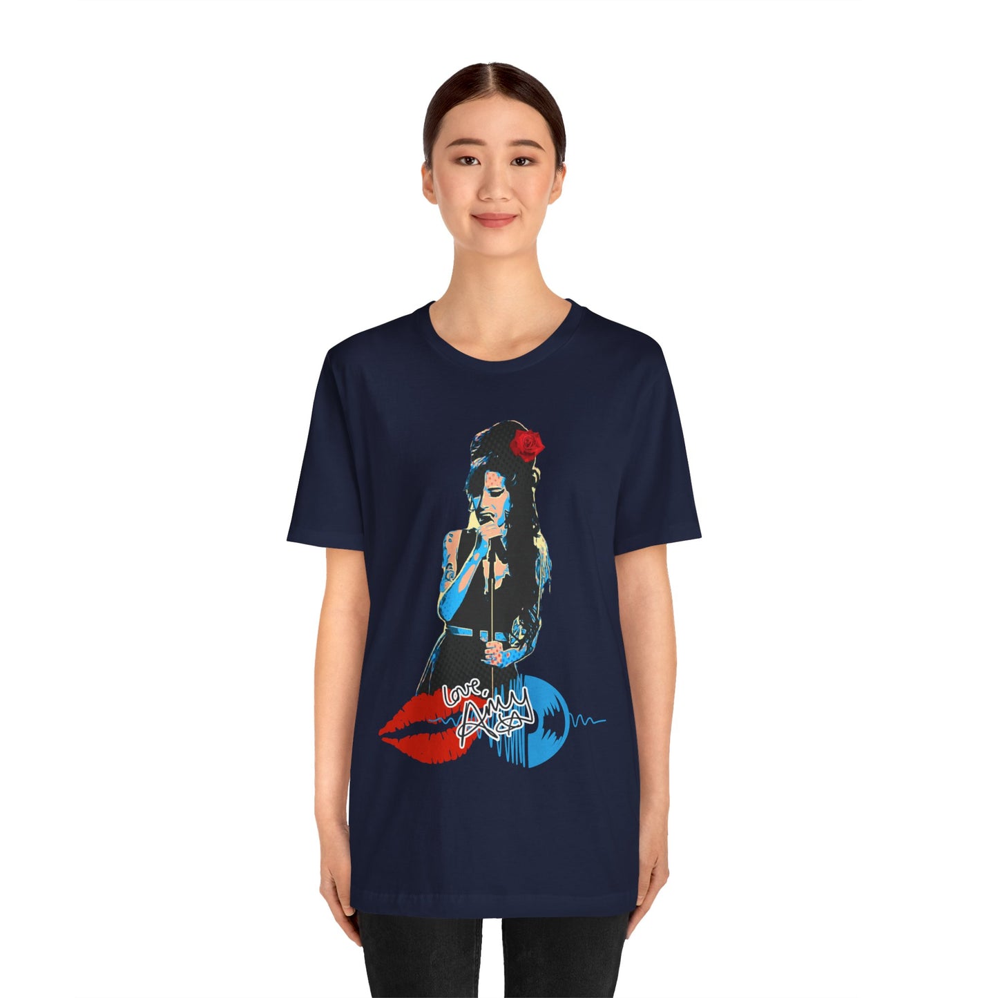 Amy Vintage-Inspired Music Lover's e T-Shirt