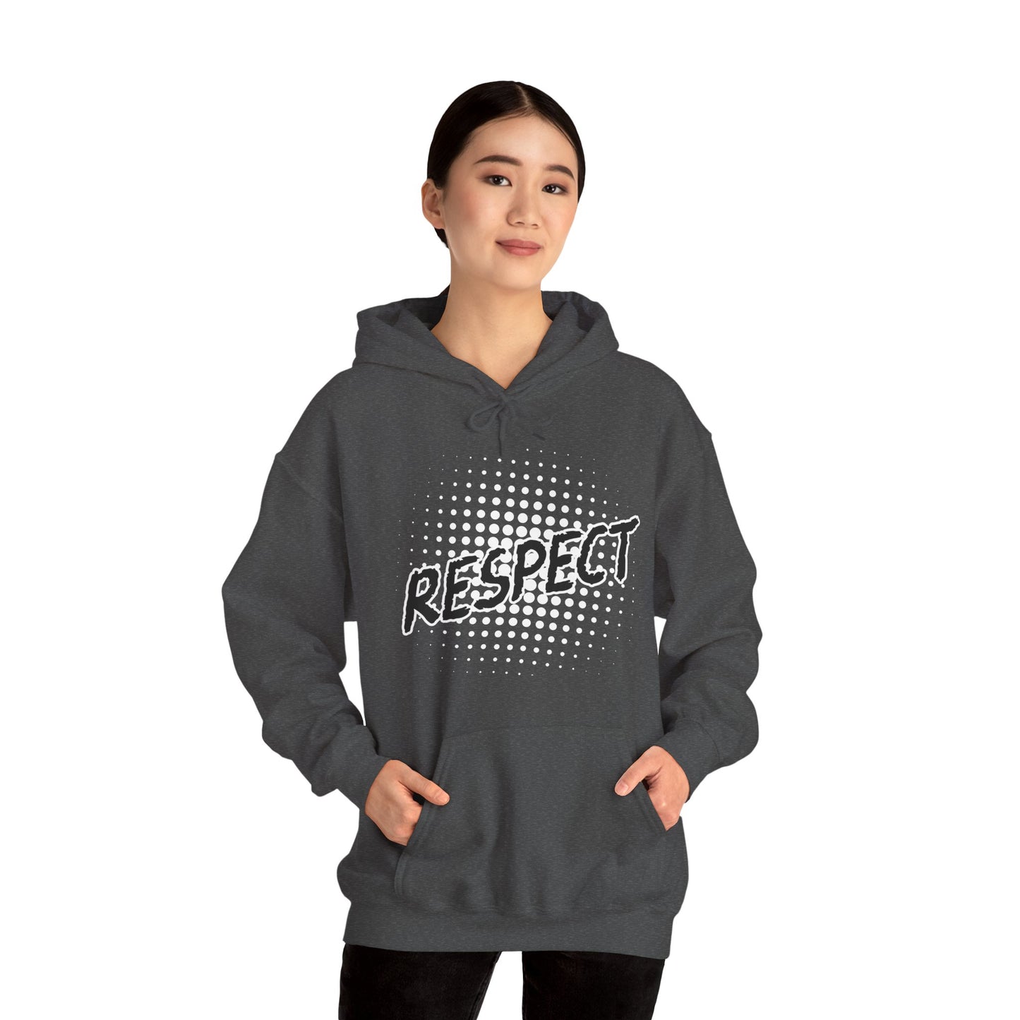 Respect Unisex Hooded Sweatshirt, Streetwear Hoodie