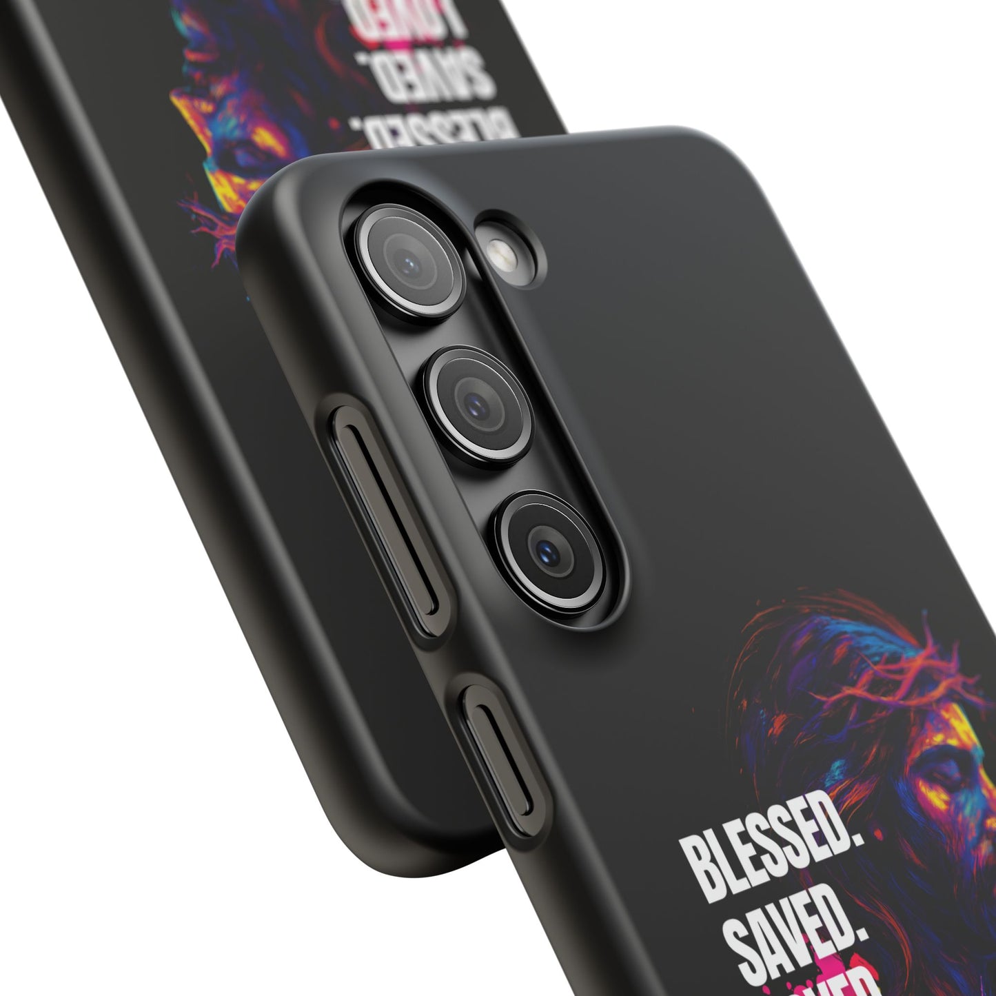 Blessed Saved Loved - Snap Case Handyhülle - Jesus