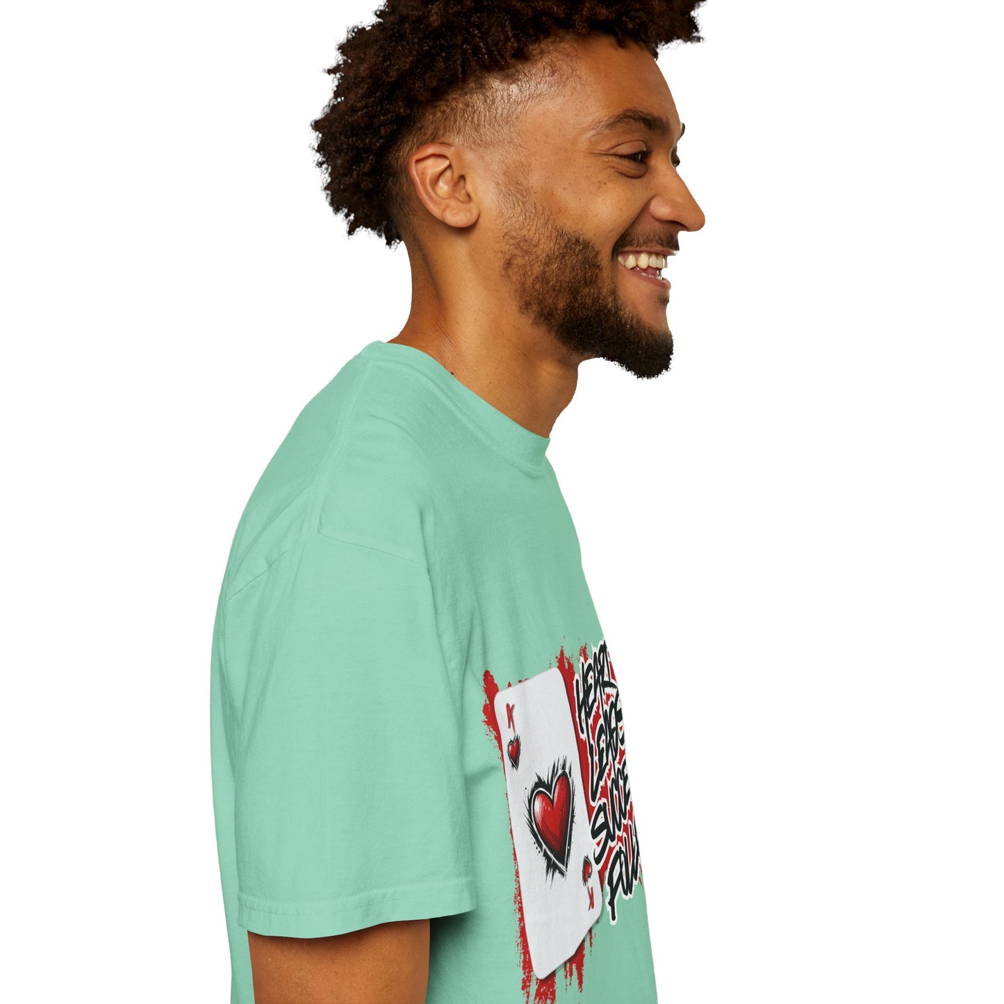Heart Leads Success Unisex Heavy Cotton Tee | Graphic Tee | Casual Wear | Gift for Gamers | Inspirational Fashion | Streetwear