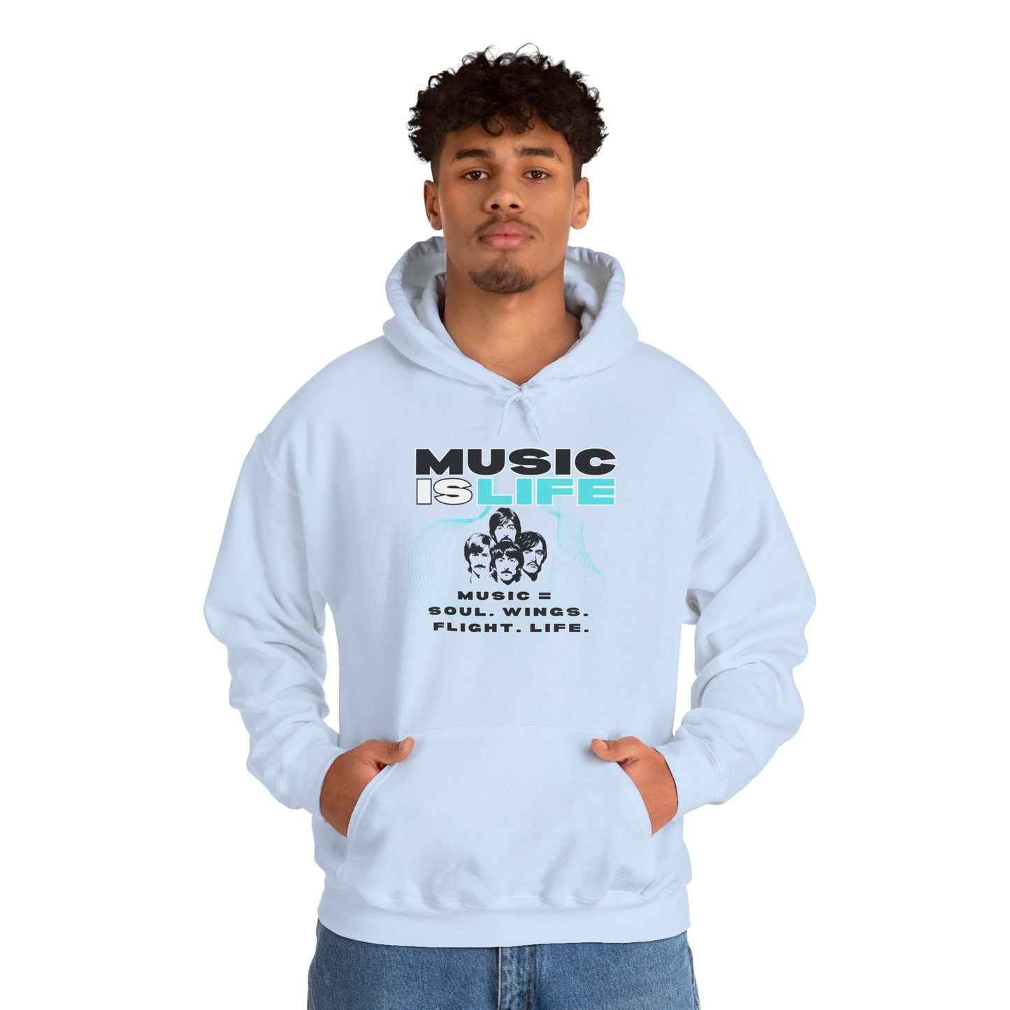 Music is Life Hoodie - Unisex Heavy Blend⢠Sweatshirt