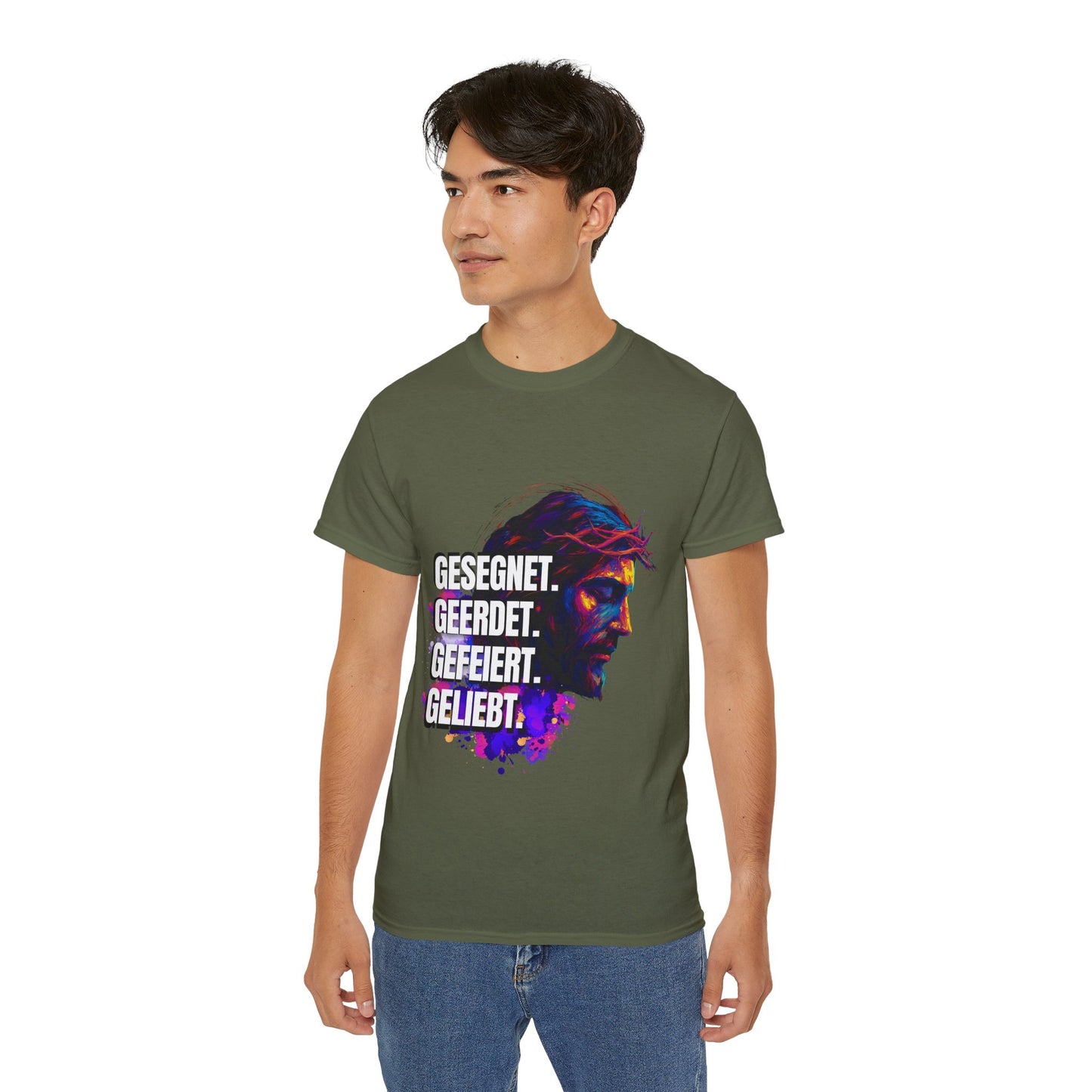 Gesegnet. Geerdet. Gefeiert. Geliebt - Jesus Shirt