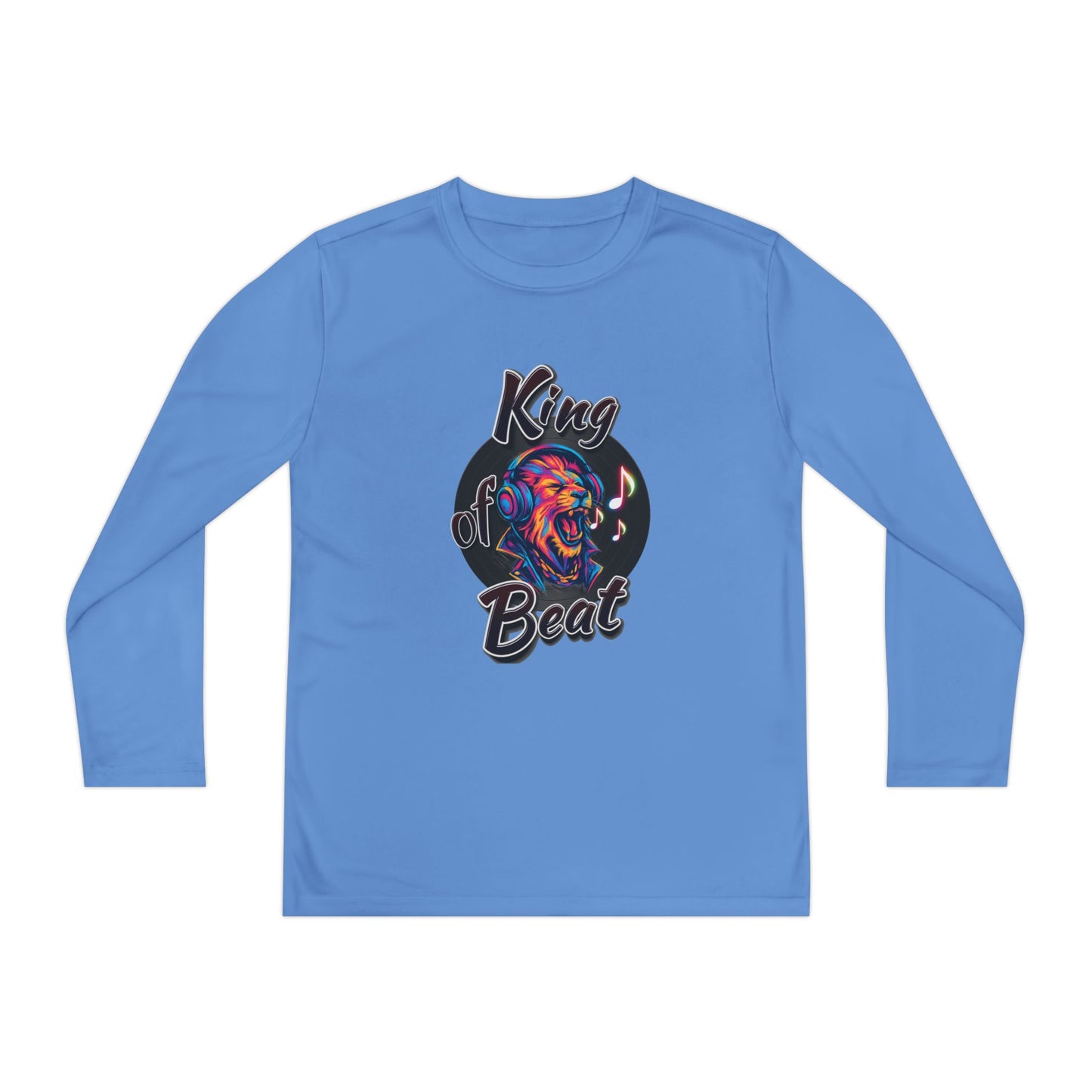 King of Beat Youth Long Sleeve Tee - Perfect for Young Musicians!
