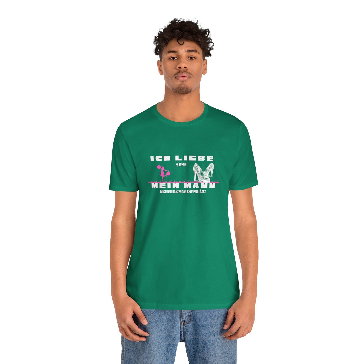 I Love My Husband "Shopping" Unisex Jersey Short Sleeve Tee