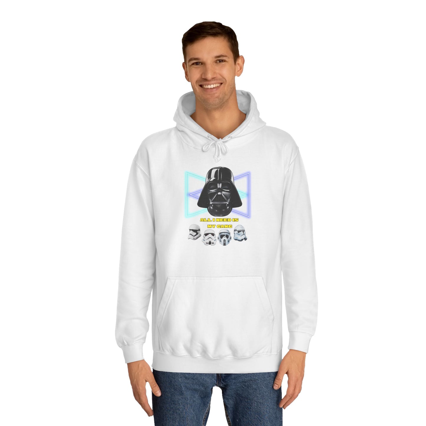 Star Wars unisex Hoodie - Darth Vader & Stormtrooper Design All i need is my gang