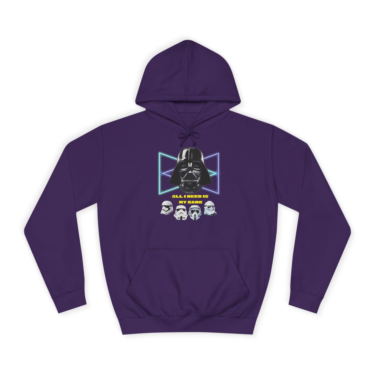 Star Wars unisex Hoodie - Darth Vader & Stormtrooper Design All i need is my gang