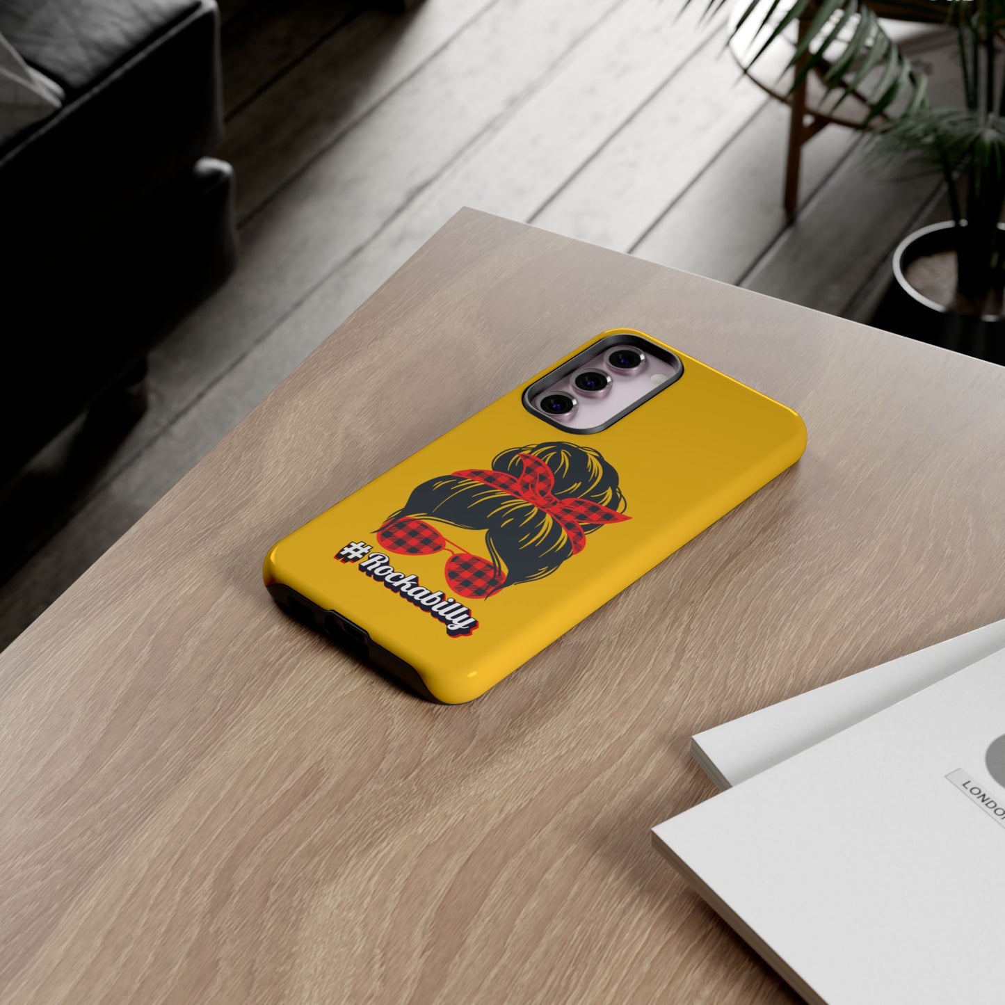 Handyhülle Rockabilly Phone Case, Vintage Scooter Design, Retro Style Cover