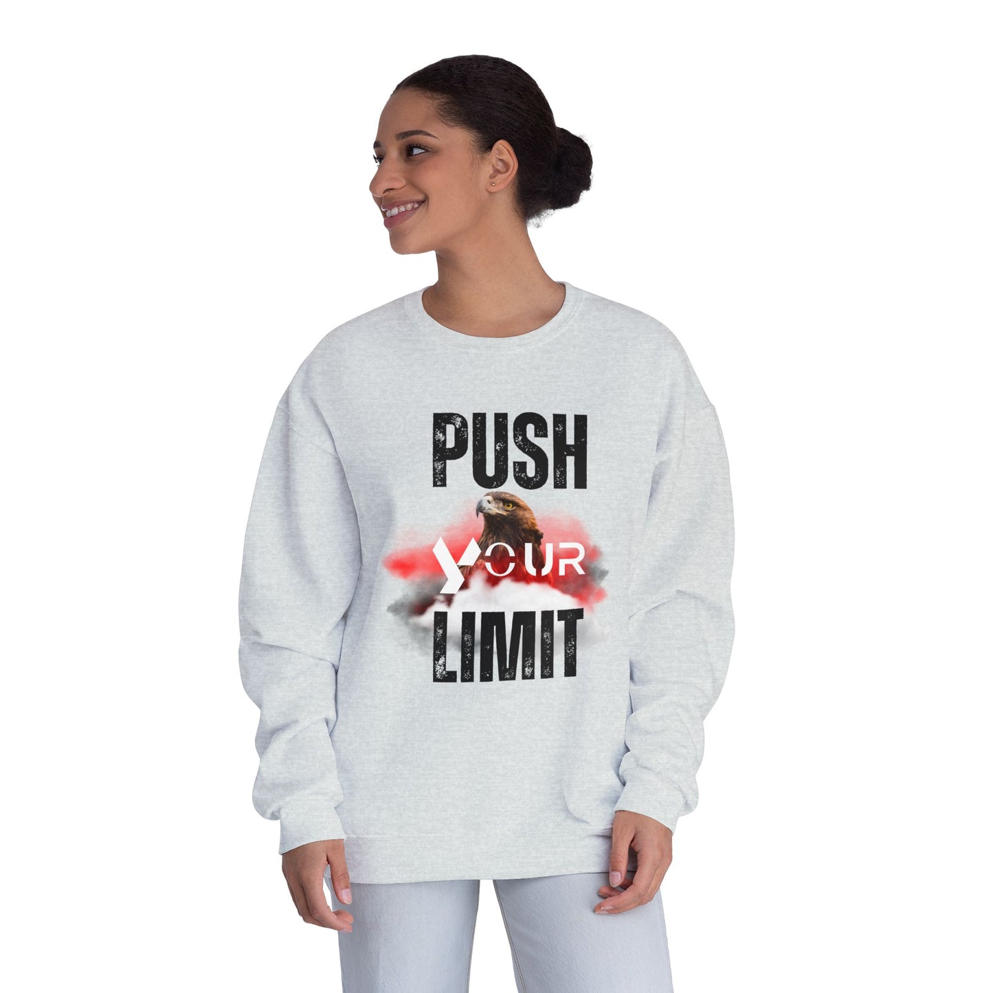 Motivational Crewneck Sweatshirt - "Push Your Limit"