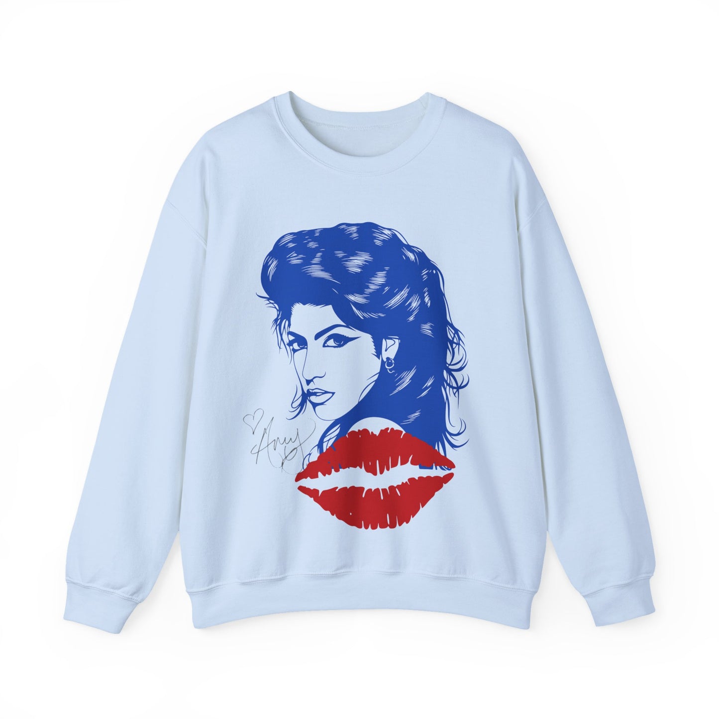Amy Retro Kiss Graphic Hooded Sweatshirt for Fashion Lovers