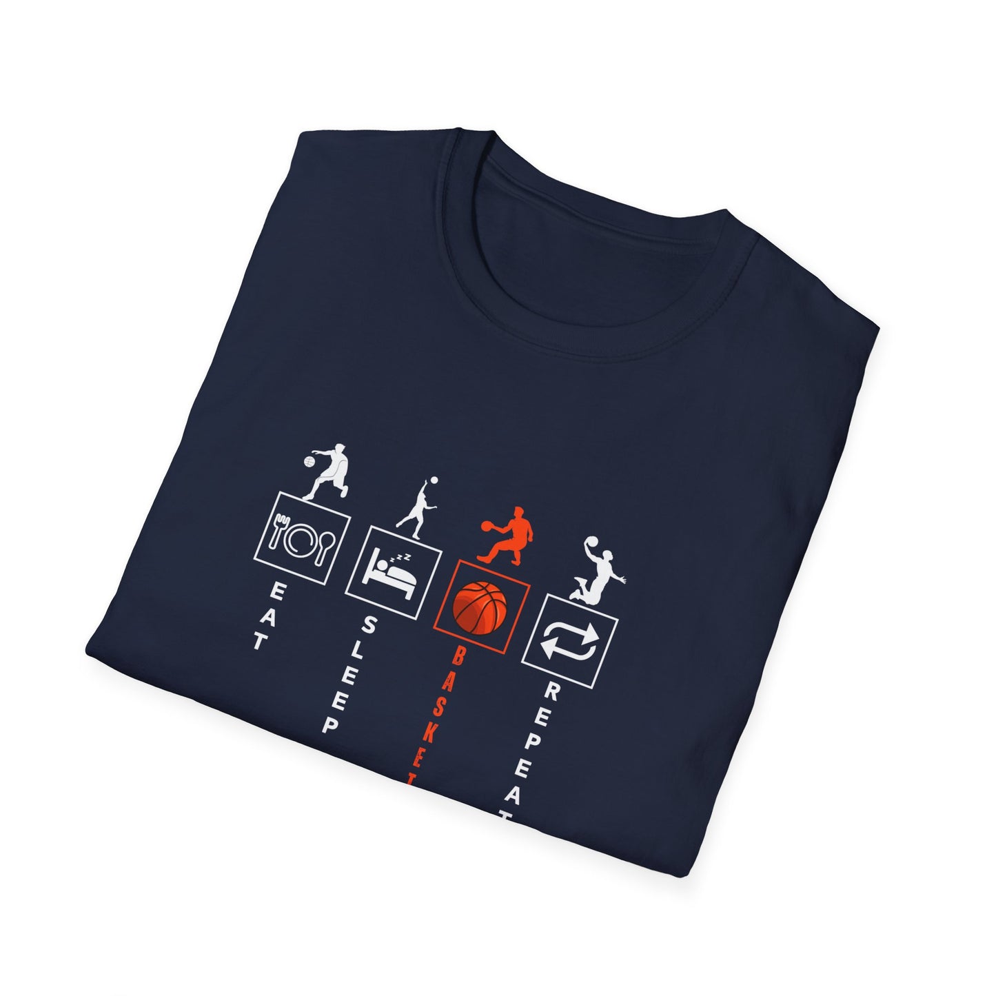 Basketball Life Unisex T-Shirt - Eat, Sleep, Basketball, Repeat