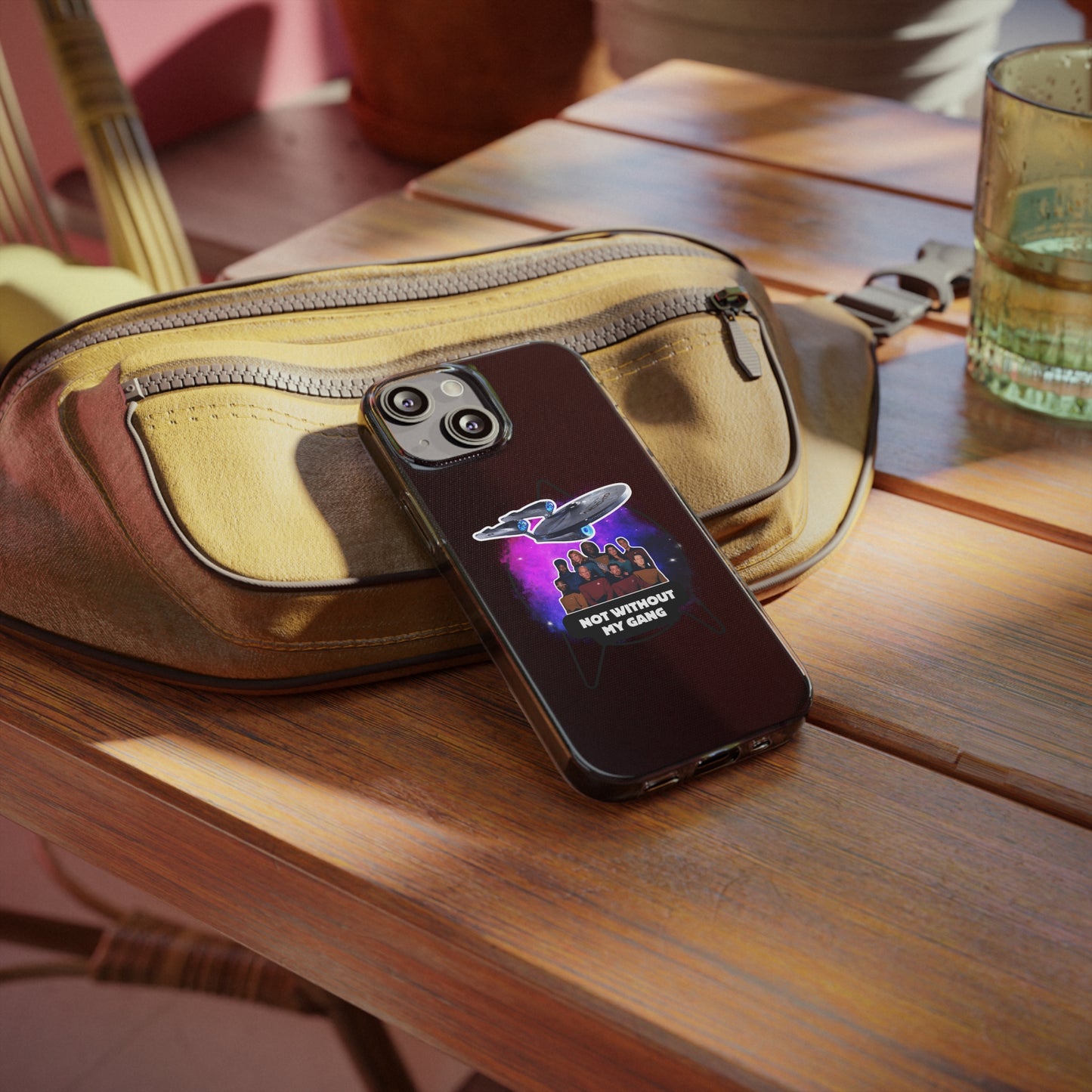 Galaxy-Inspired Soft Phone Case - Not Without My Gang, Star Trek Lovers Handyhülle